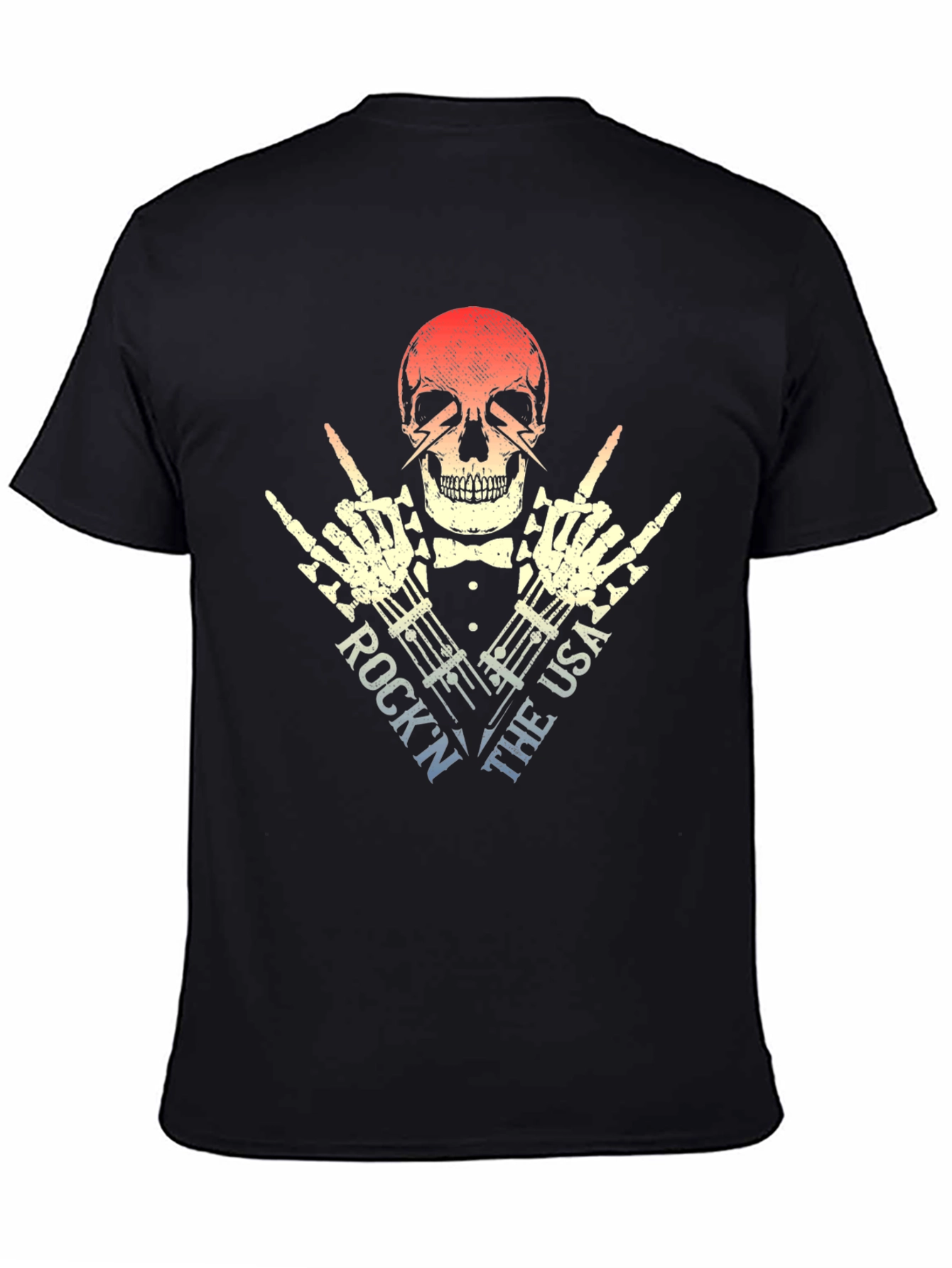 Black Rock 'N The USA Skeleton T-Shirt view 4
