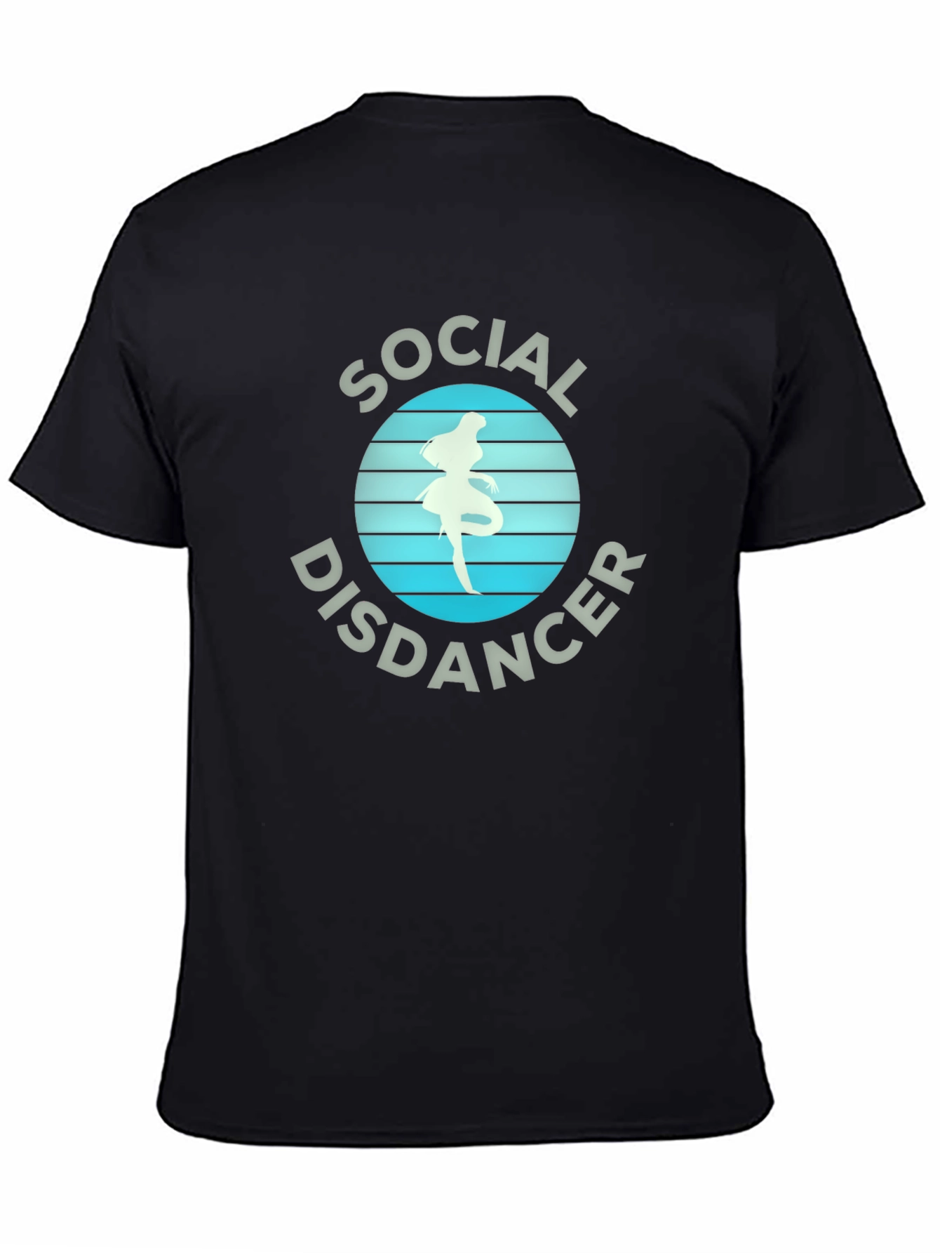 Black Social Disdancer Graphic T-Shirt view 4