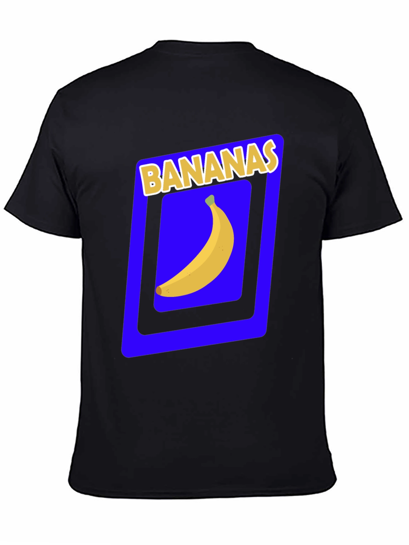 Black Banana Graphic Tee - Novelty Fruit T-Shirt view 4