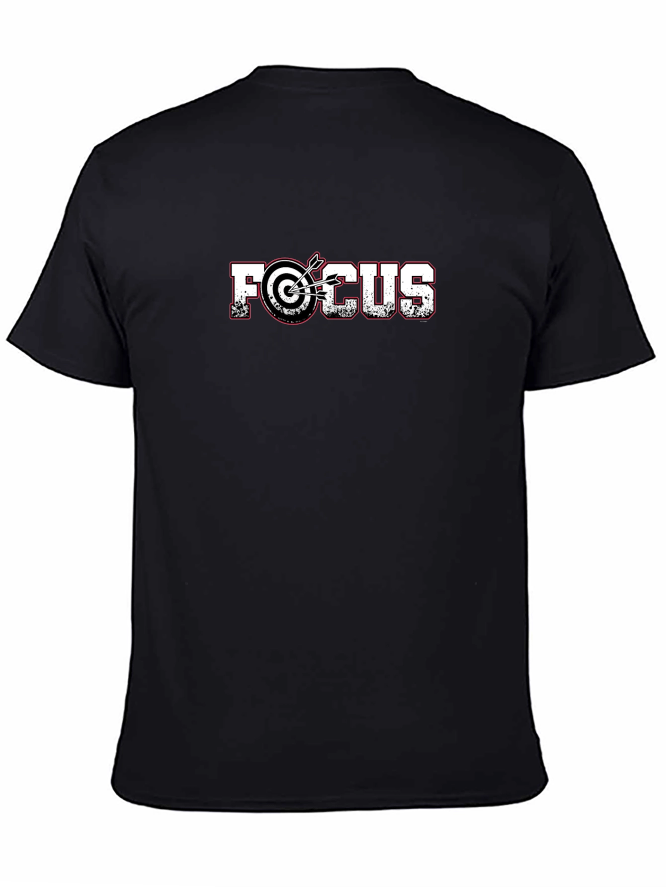Black Focus Target Graphic T-Shirt - Casual Style view 4