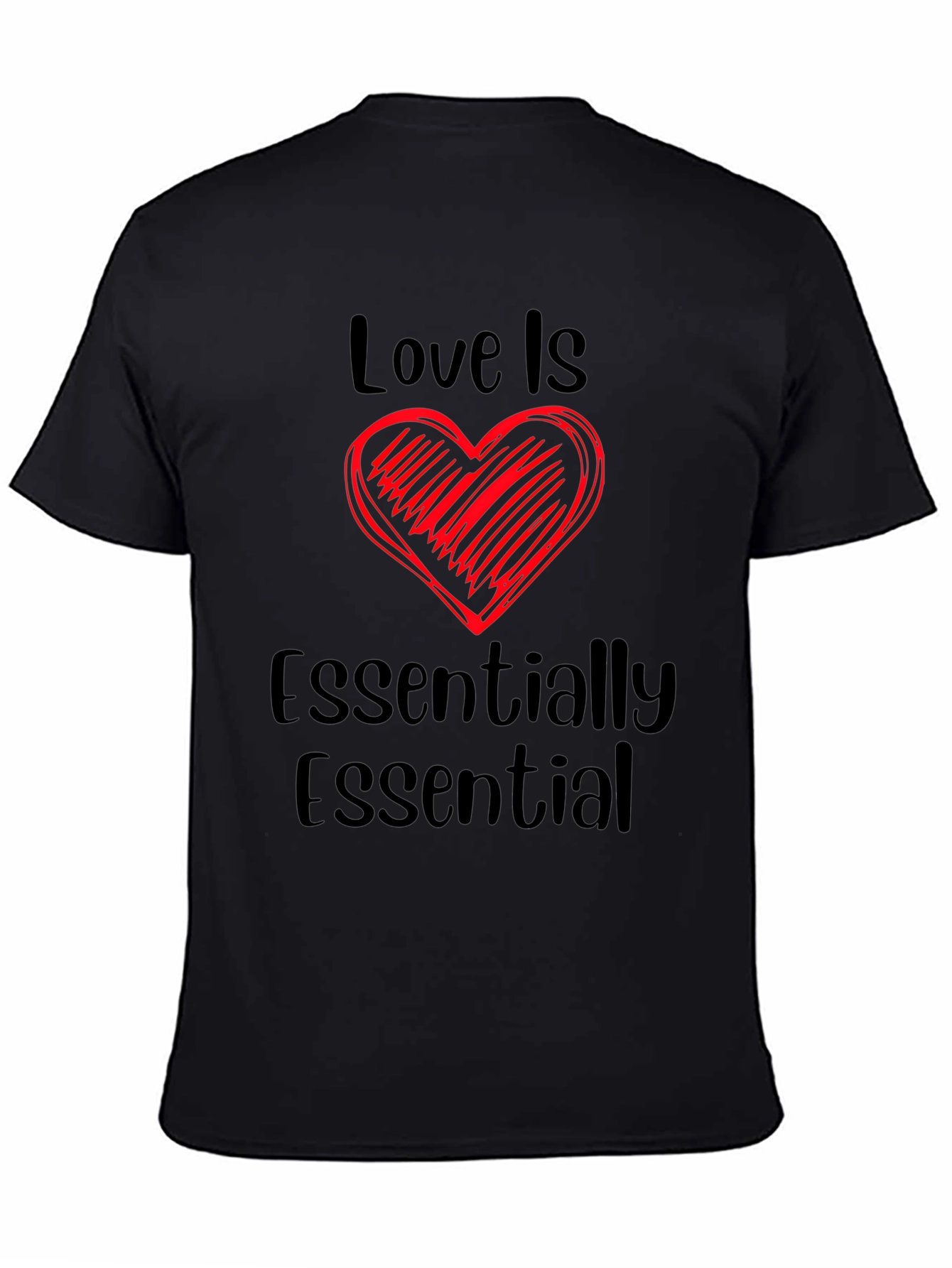 Black Love Is Essentially Essential Black T-Shirt view 4