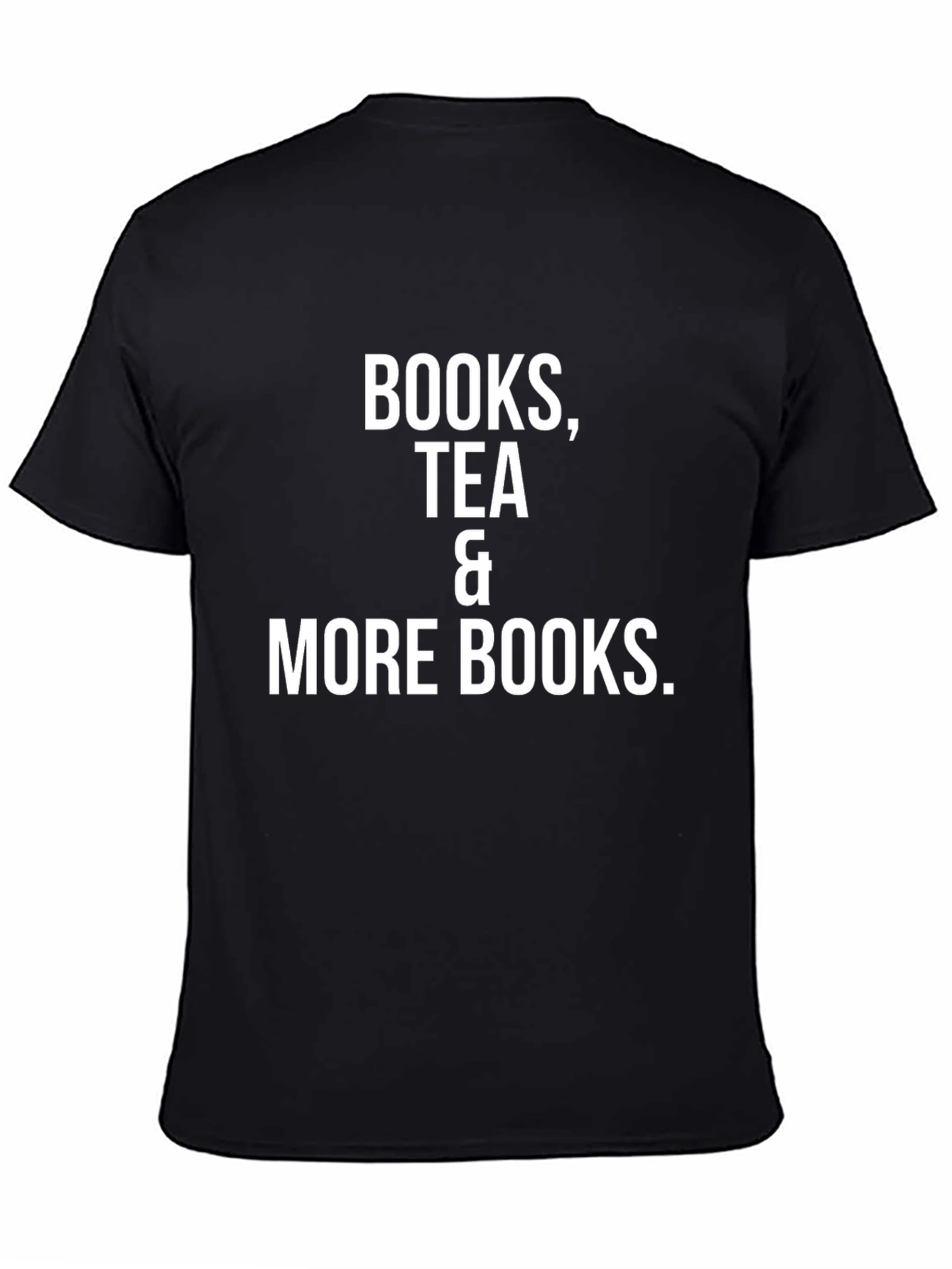 Black Books Tea & More Books T-Shirt view 4