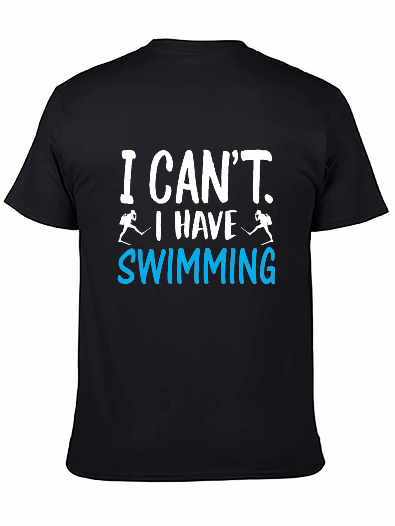 Black Funny Swimming T-Shirt, Swimmer Gift view 4