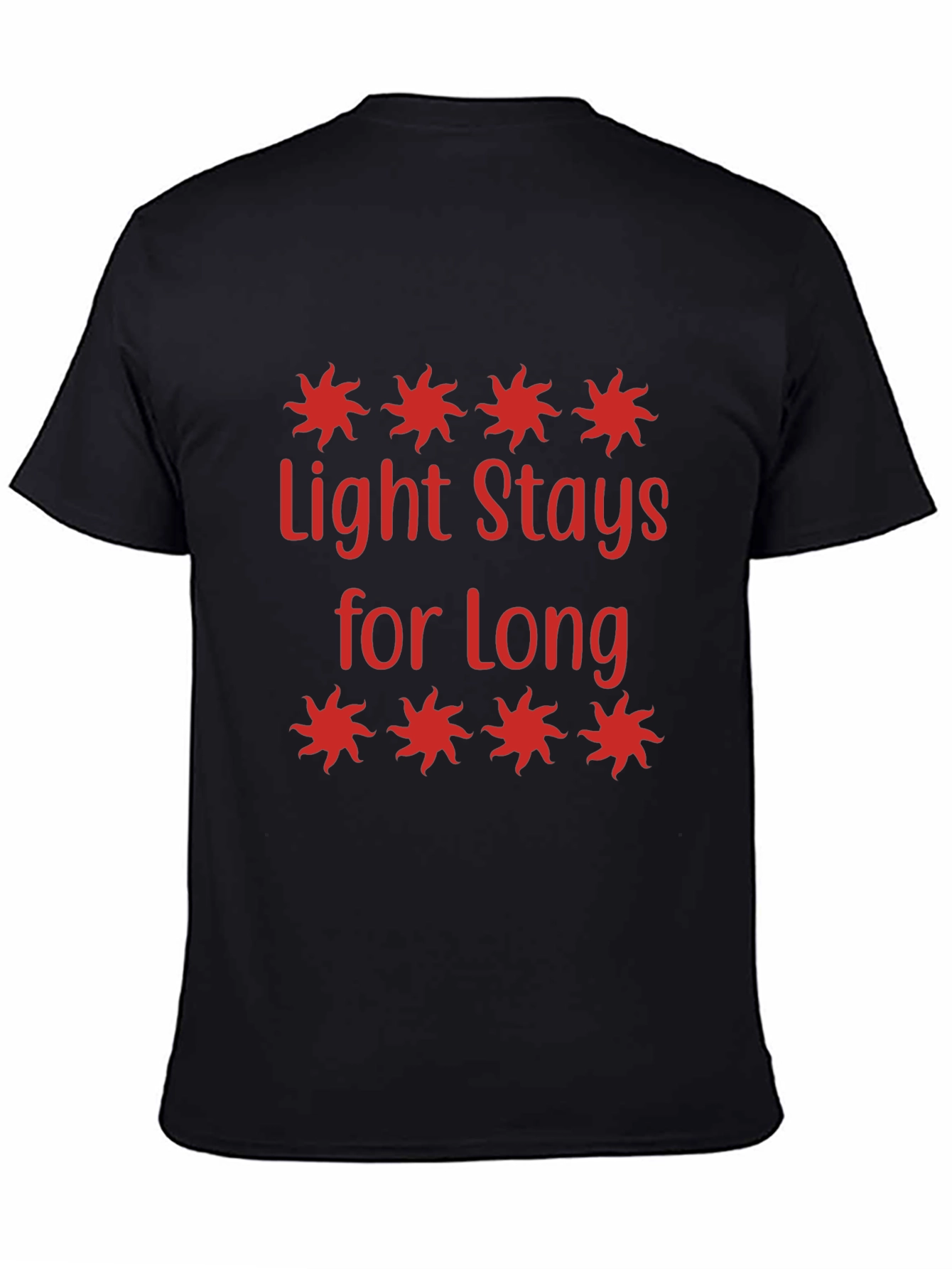 Black Light Stays for Long T-Shirt view 4