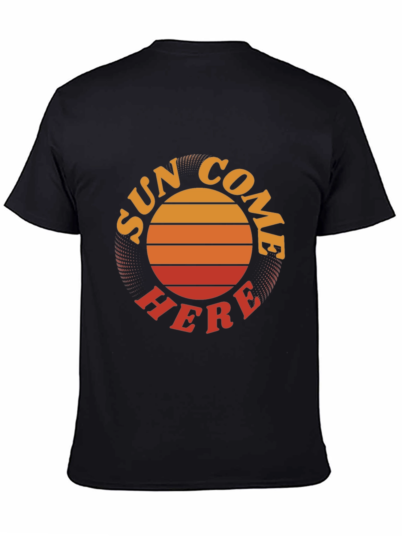 Black Sun Come Here Graphic Tee - Retro Vibe view 4