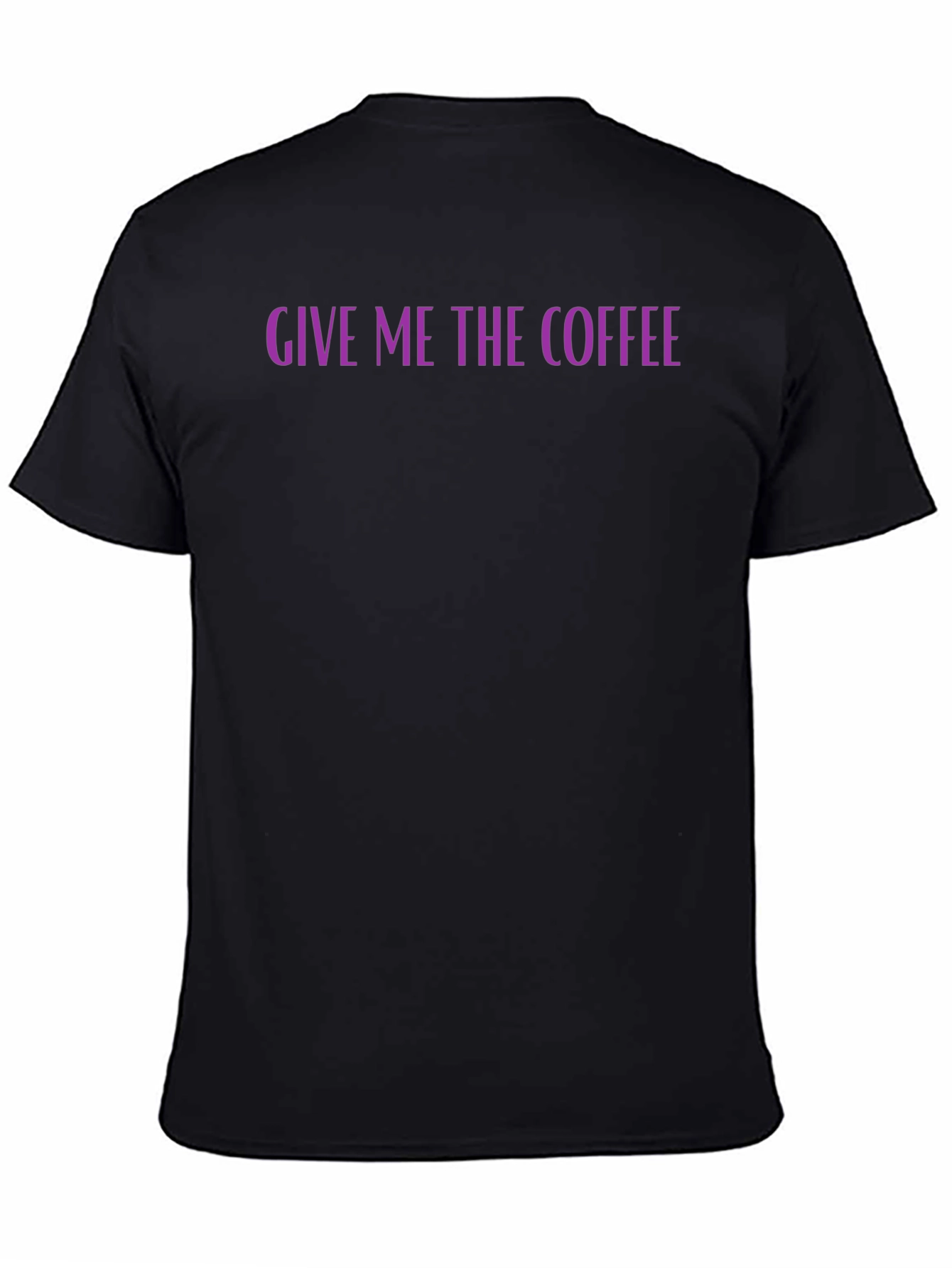 Black Give Me The Coffee Graphic Tee - Black view 4