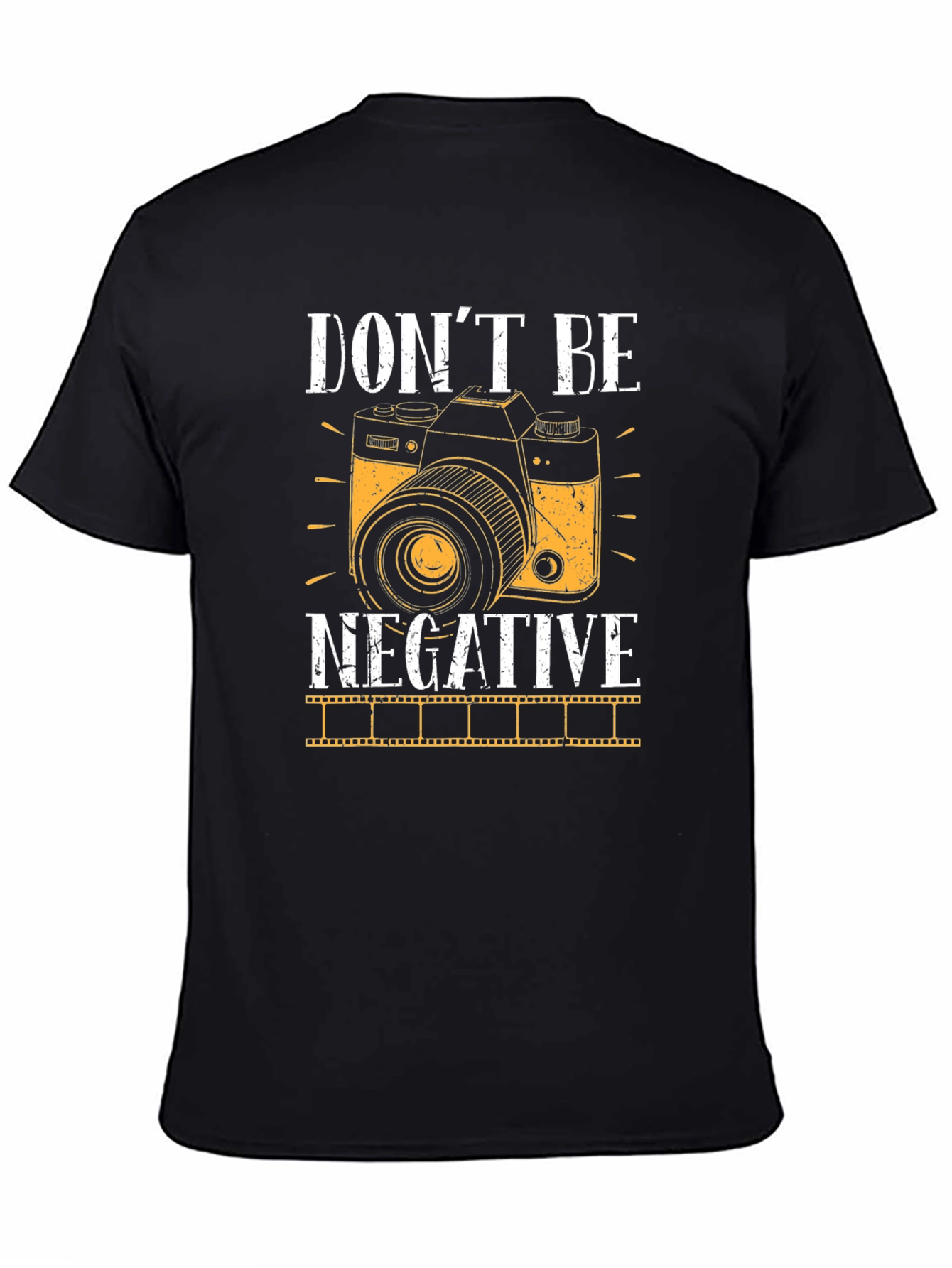 Black Don't Be Negative Camera Graphic Tee view 4