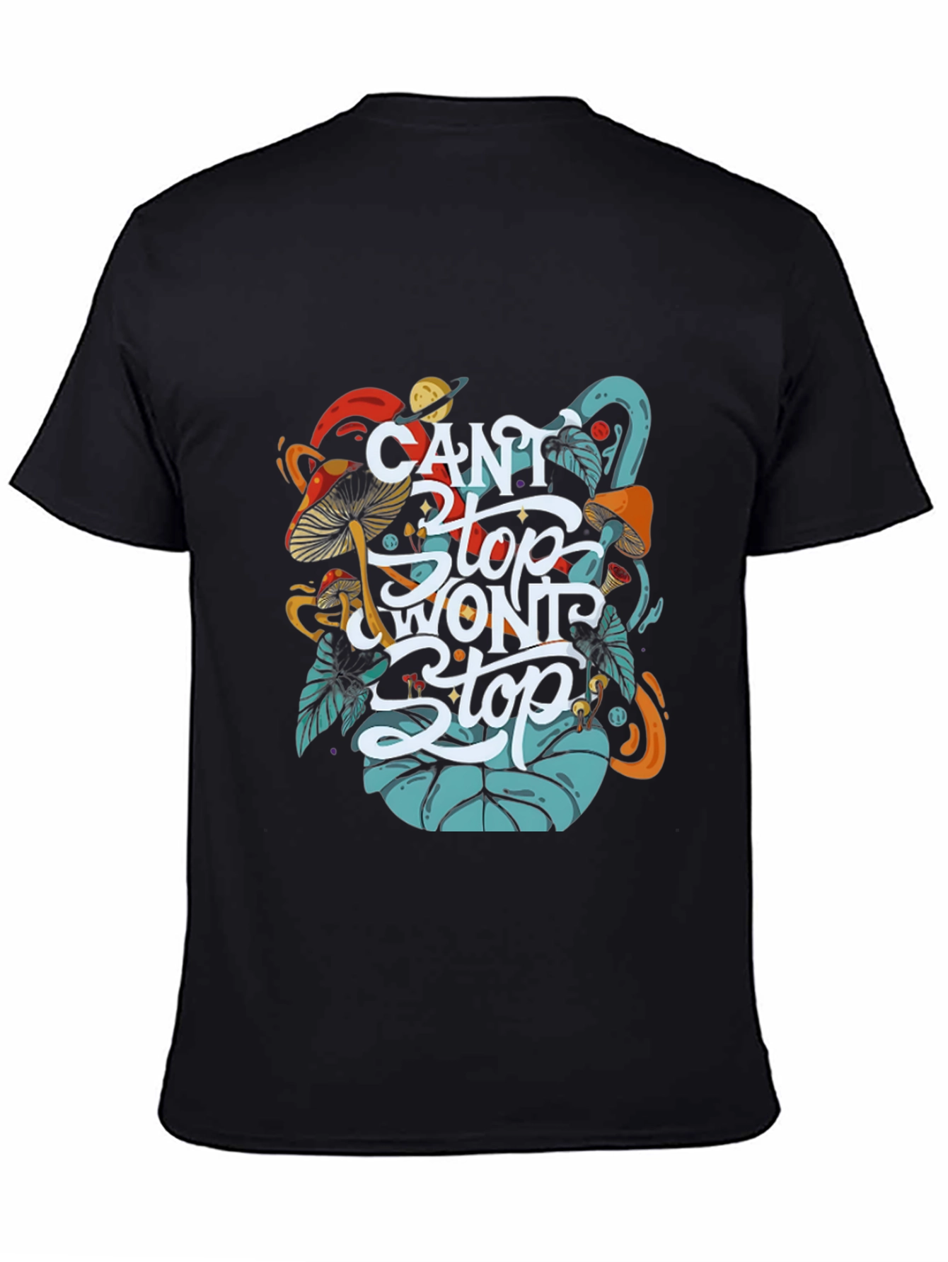 Black Can't Stop Won't Stop Graphic Tee view 4