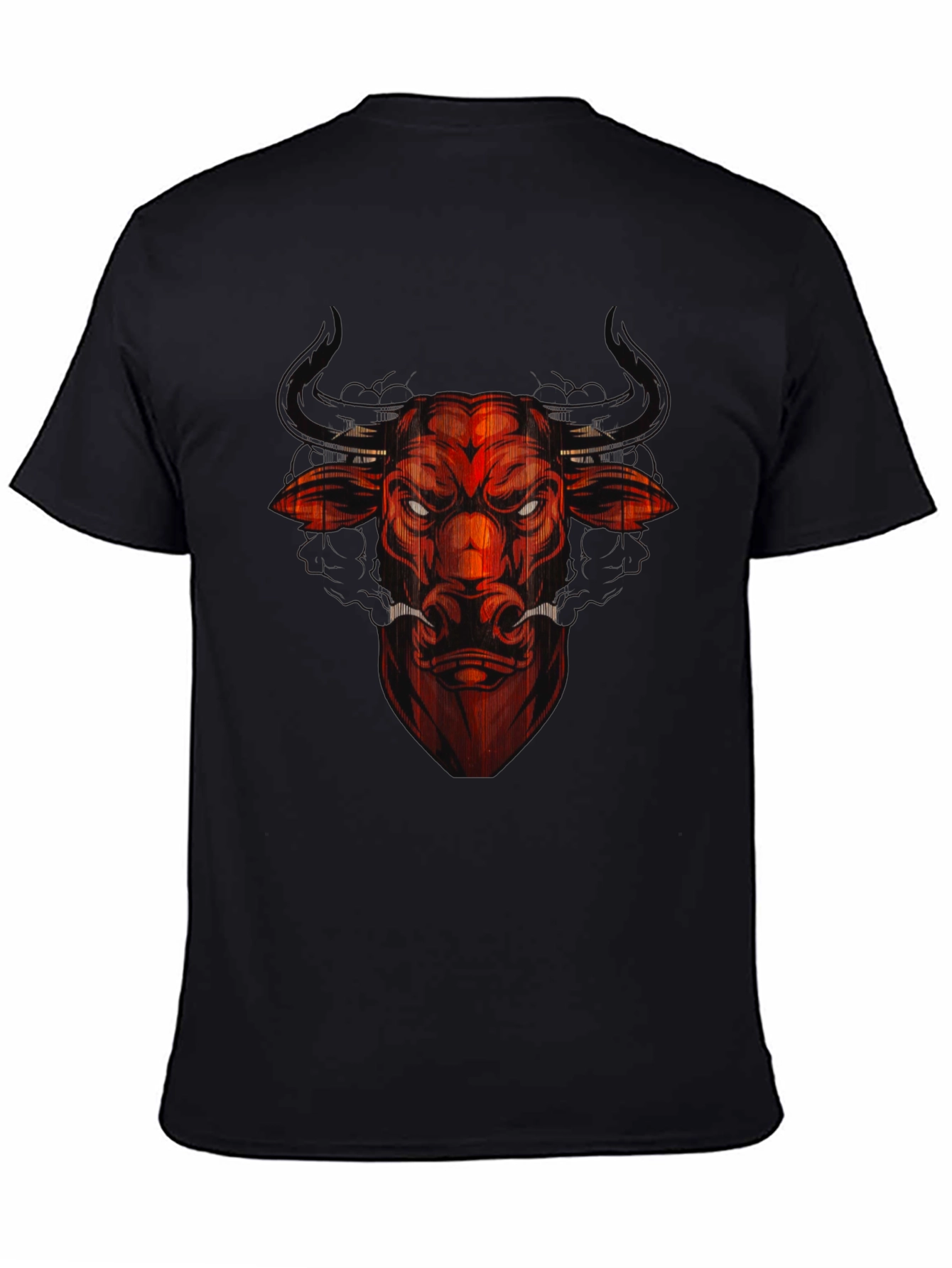 Black Red Bull Graphic Tee - Men's Black T-Shirt view 4