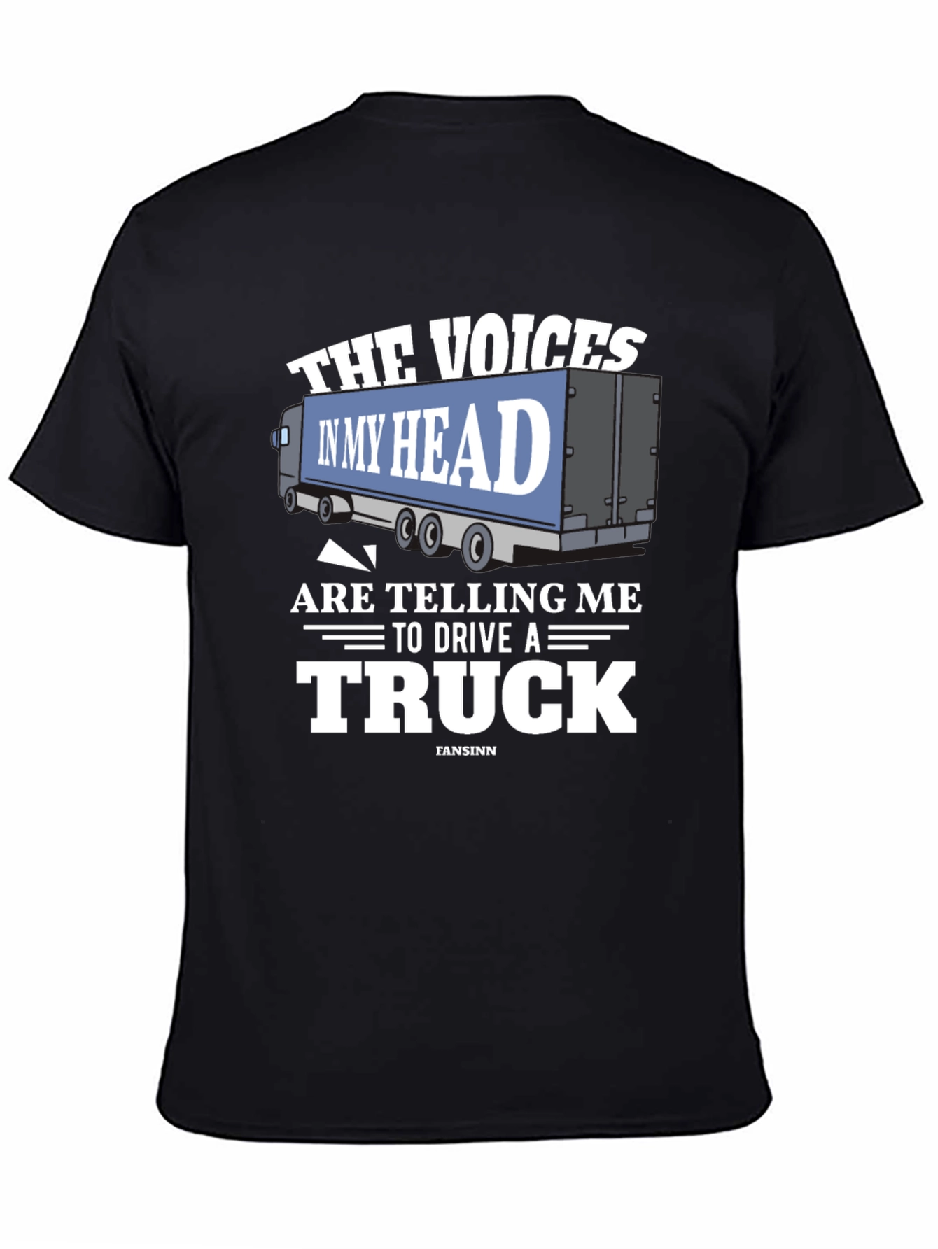 Black Voices in My Head Trucker T-Shirt view 4