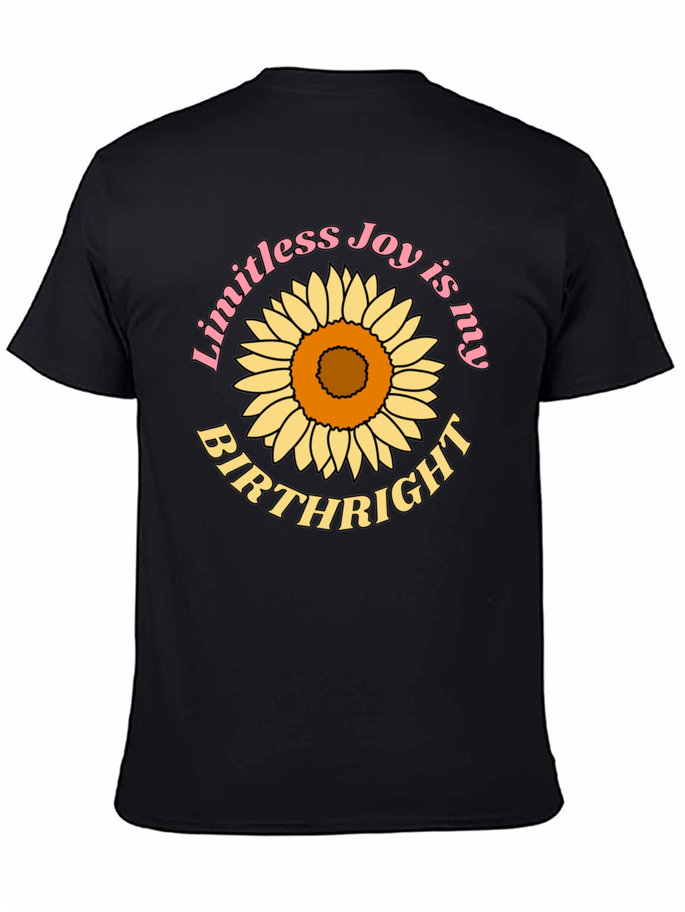 Black Limitless Joy Sunflower Graphic Tee view 4