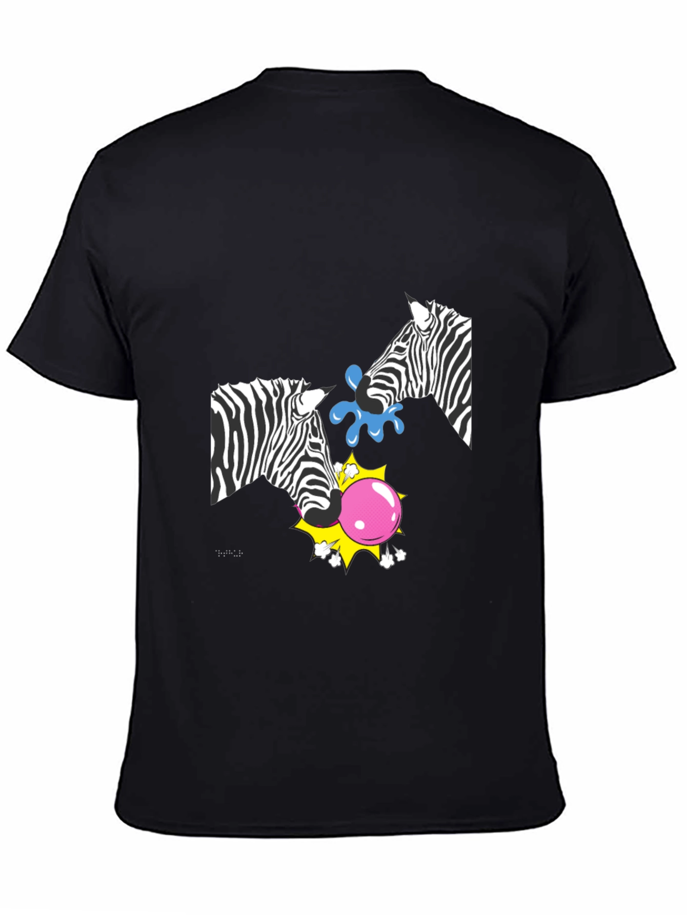 Black Zebra Bubblegum T-Shirt view 4