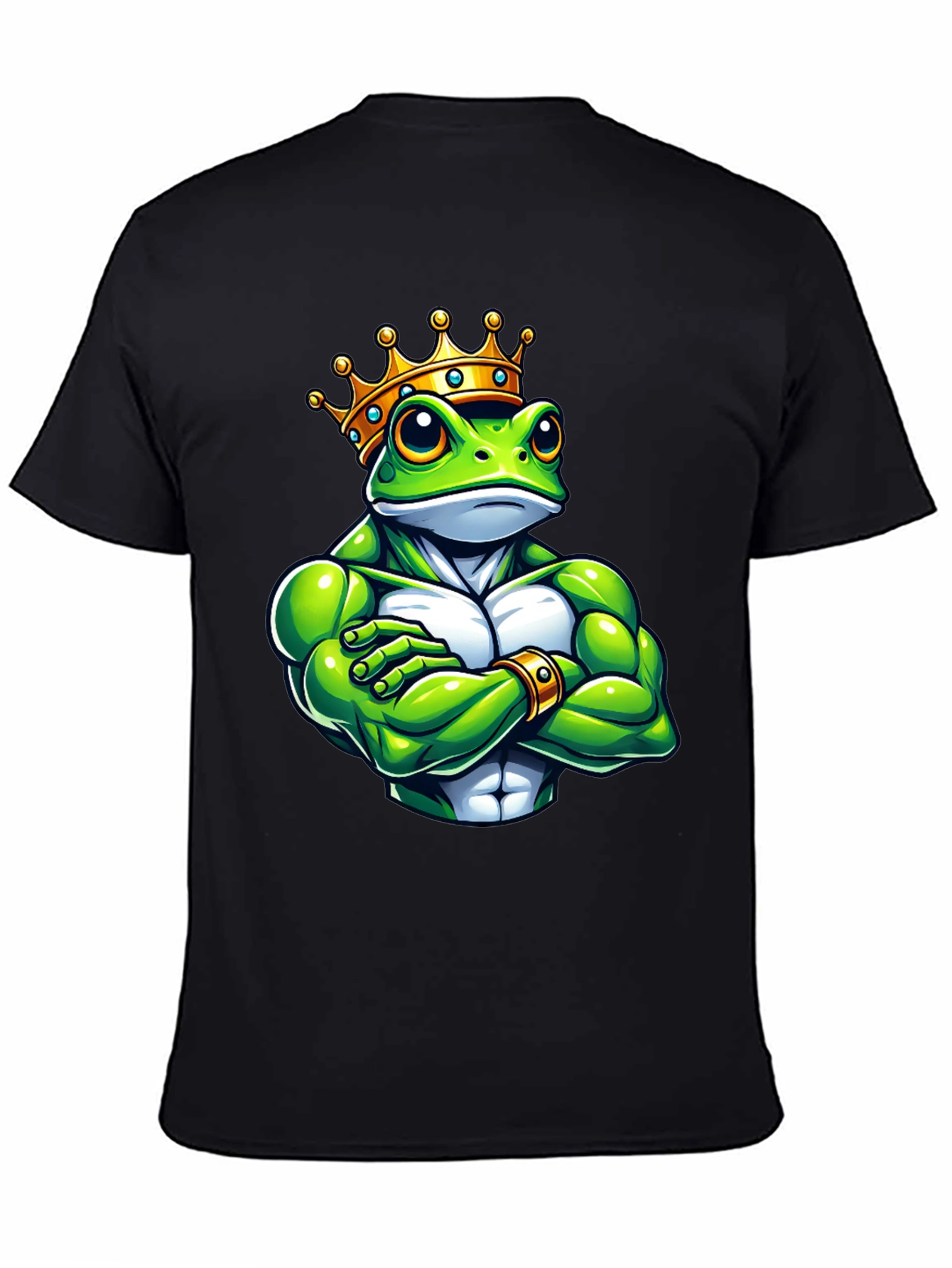 Black Frog King Graphic Tee - Black T-Shirt view 4