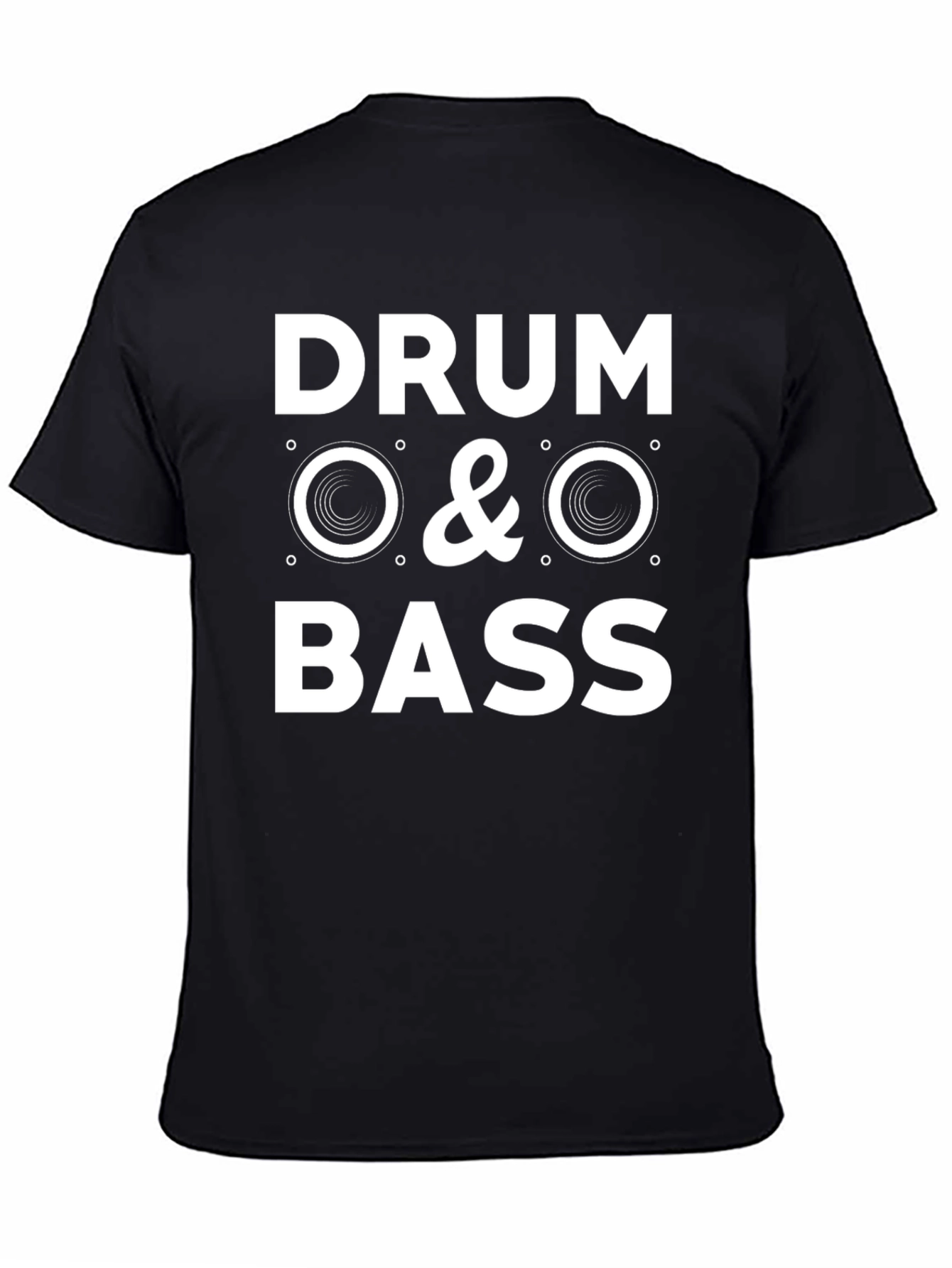 Black Drum & Bass Graphic T-Shirt - Music Lover Tee view 4