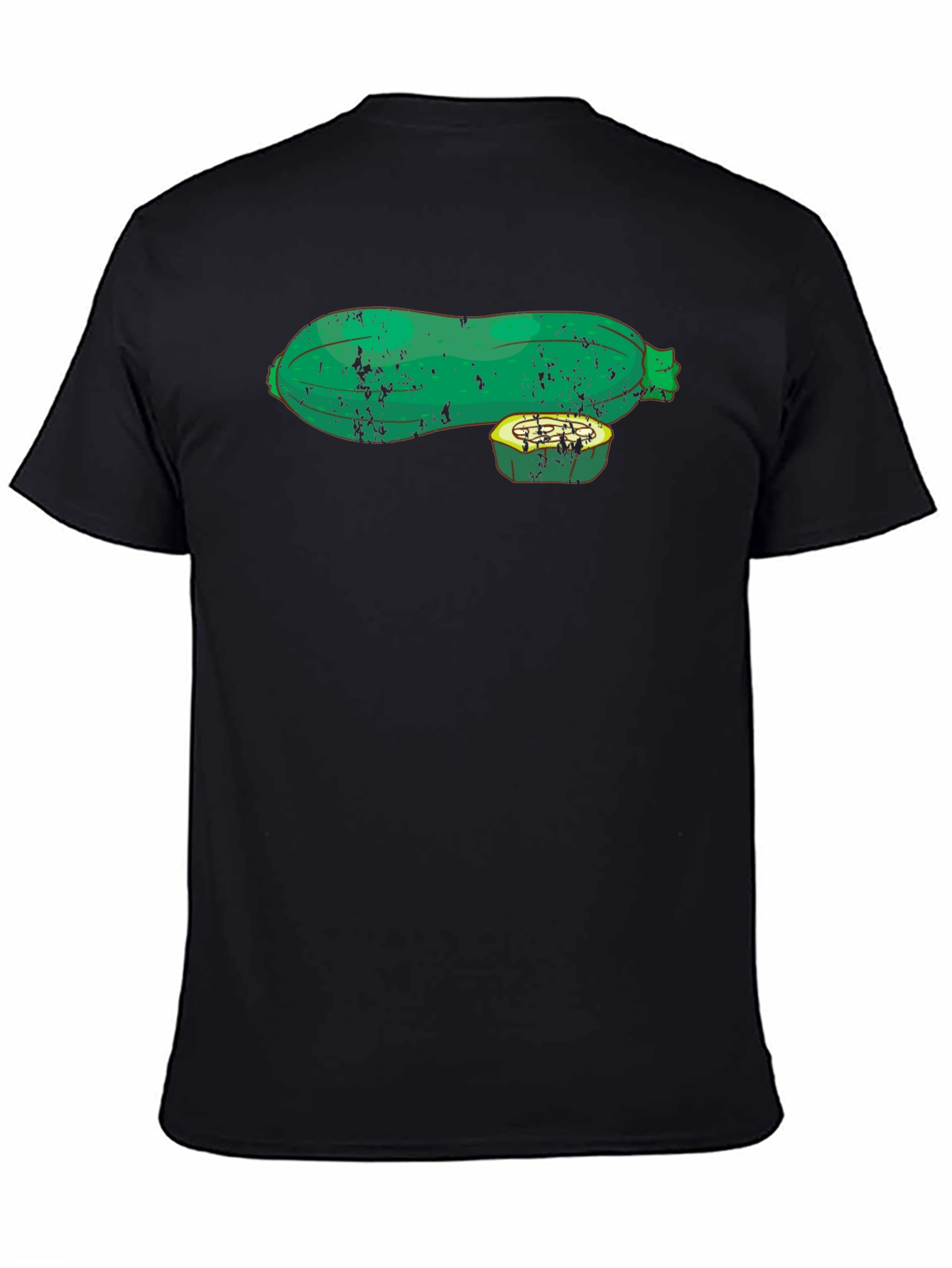 Zucchini Graphic Tee - Black T-Shirt - 4