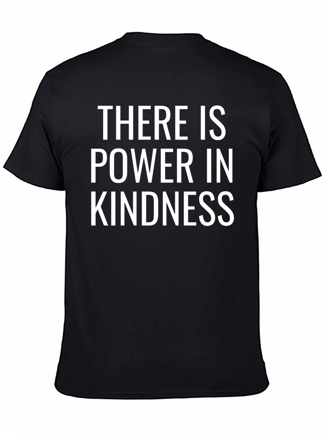 Black Power in Kindness Black Graphic Tee Shirt view 4
