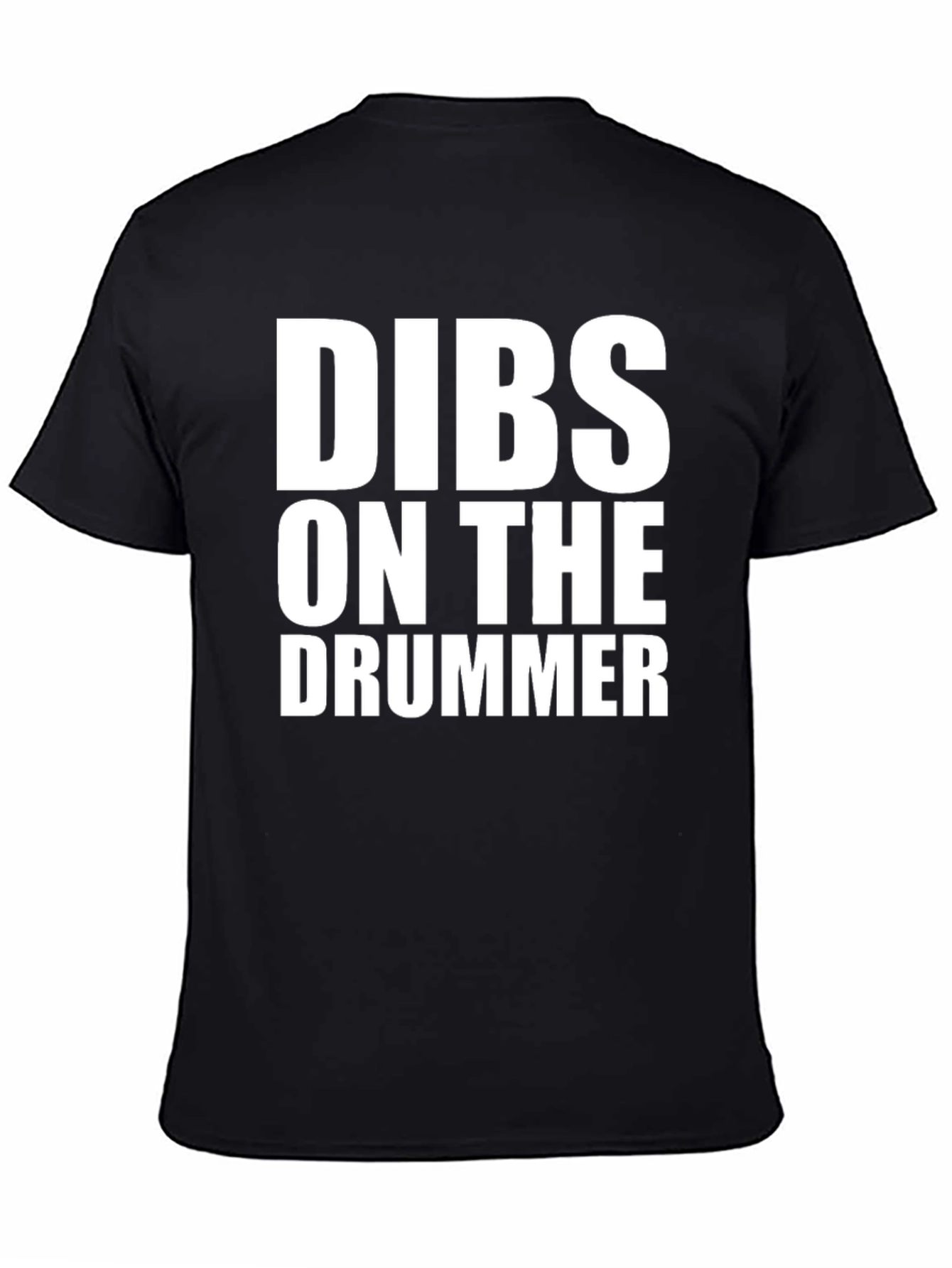 Black Dibs on the Drummer Black T-Shirt view 4