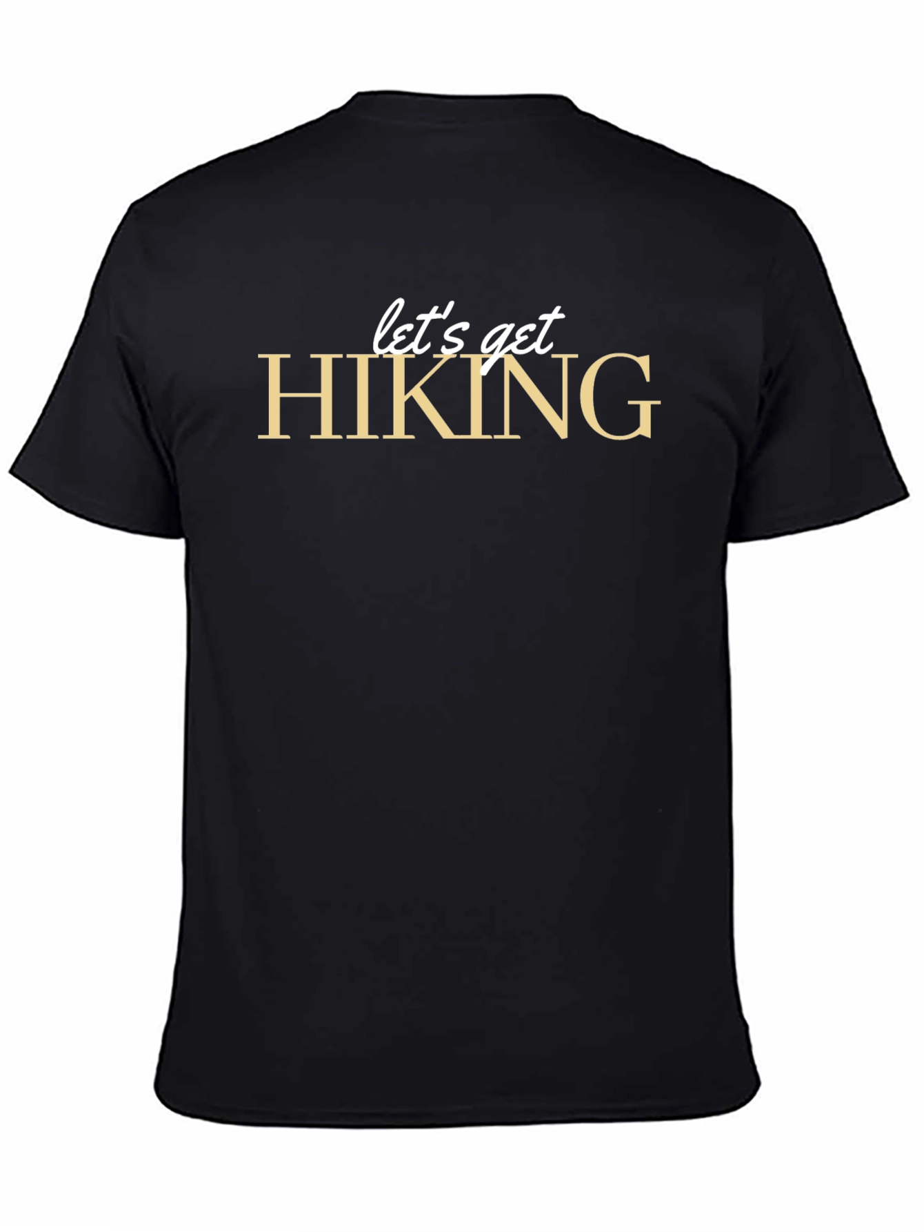 Black Let's Get Hiking Graphic Tee - Black view 4