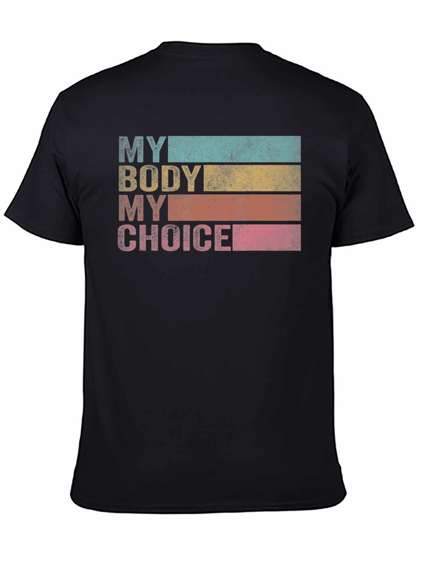 Black My Body My Choice Retro Tee - Black view 4