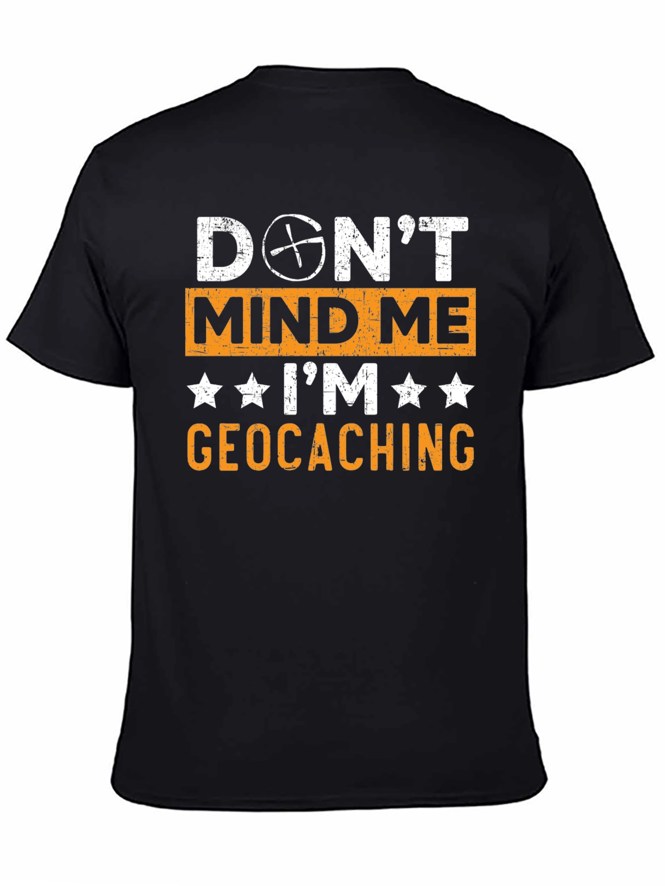 Black Geocaching T-Shirt - Don't Mind Me - Geocaching Tee view 4