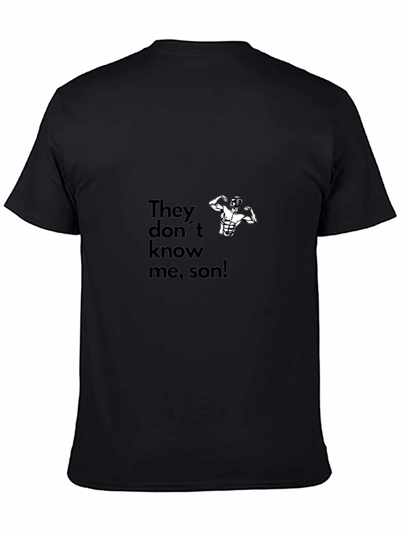 Black They Don't Know Me Son Graphic Tee view 4