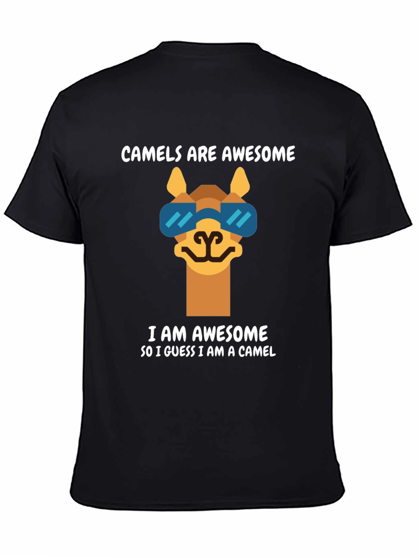 Black Camels Are Awesome T-Shirt view 4