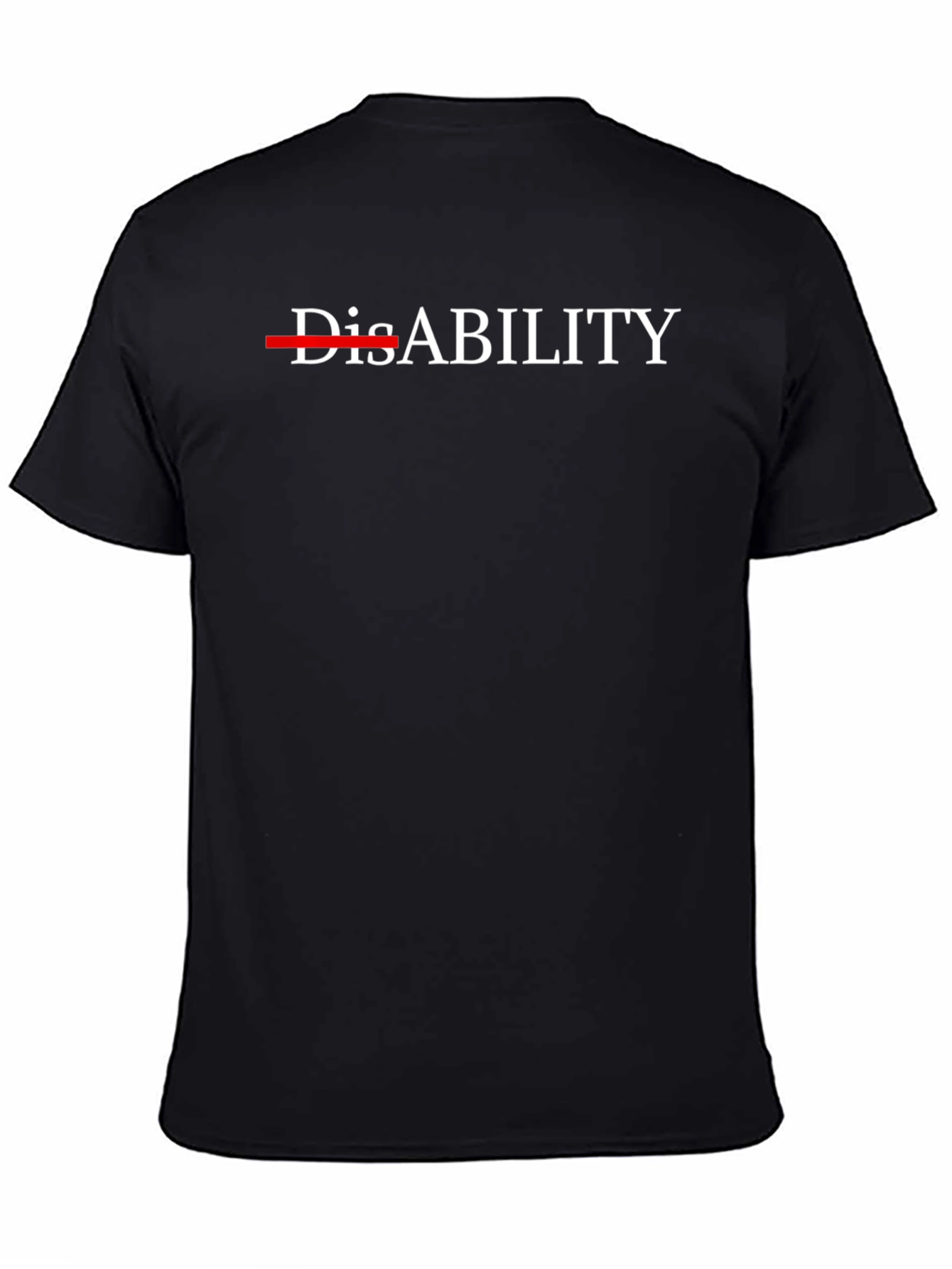 Black DisABILITY Awareness Black T-Shirt view 4