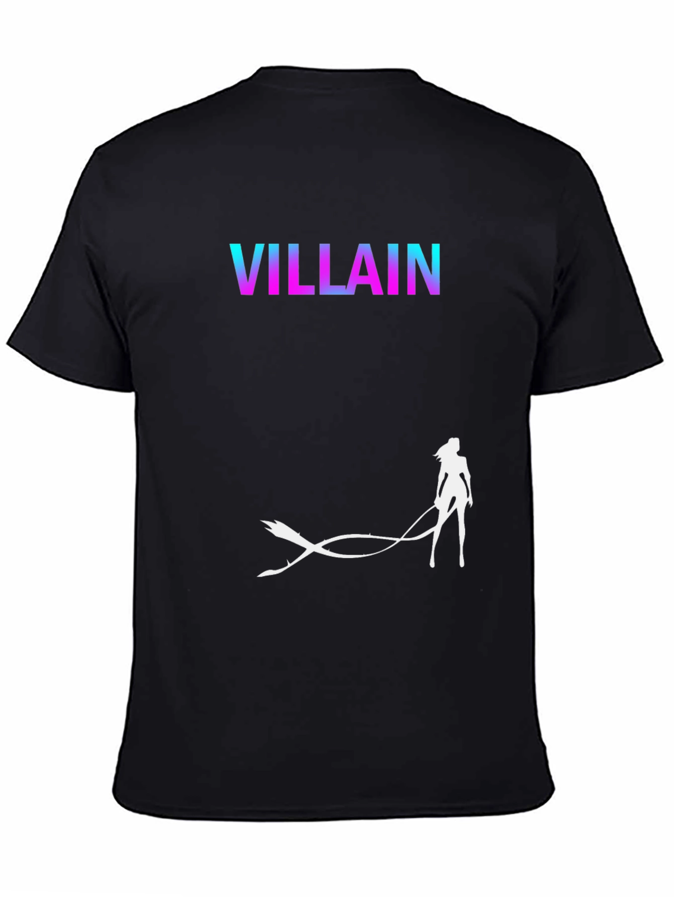 Black Villain Graphic Tee - Cool Anime Design T-Shirt view 4