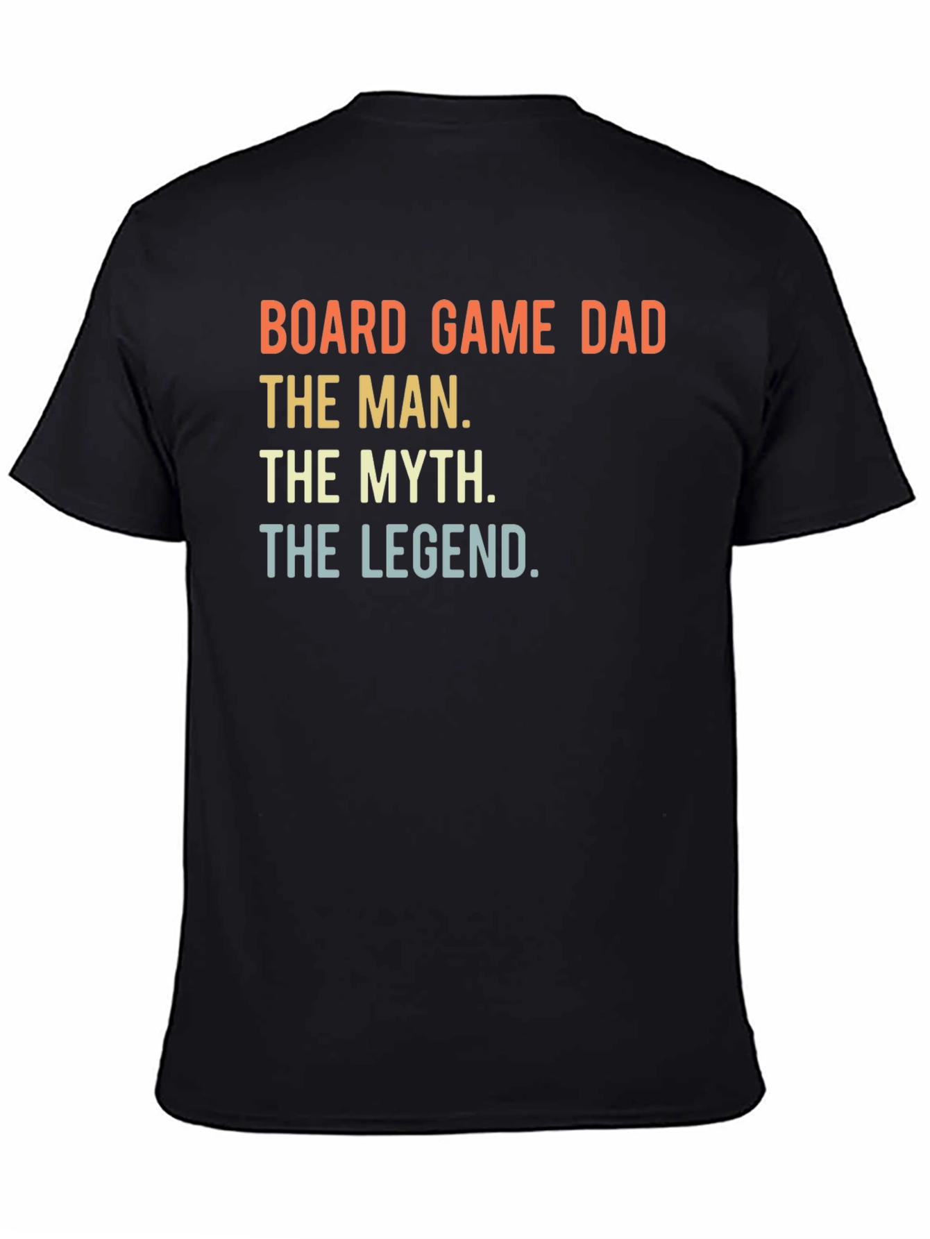 Black Board Game Dad T-Shirt - The Man, The Myth, The Legend view 4