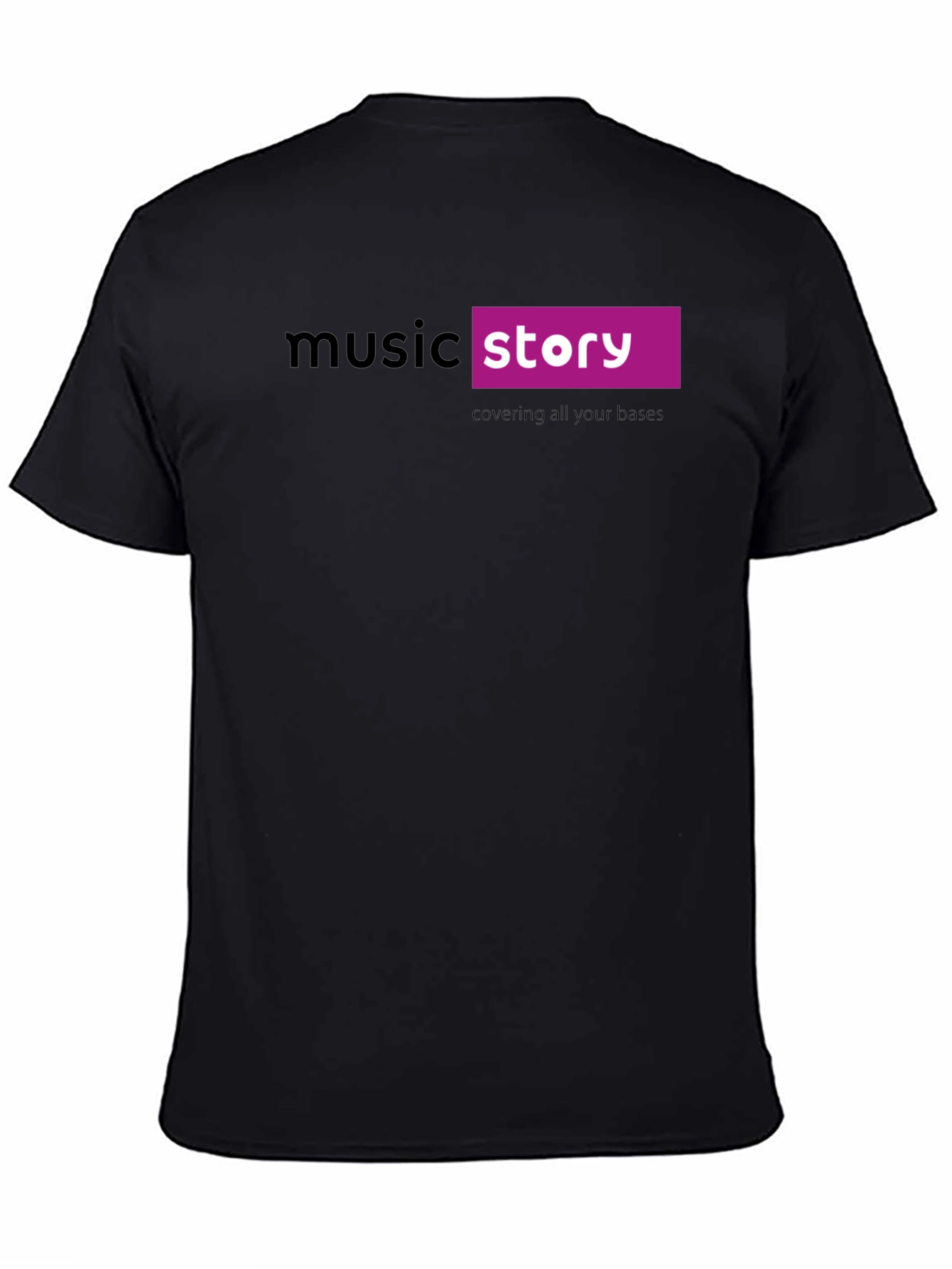 Black Music Story Black Cotton Graphic T-Shirt view 4