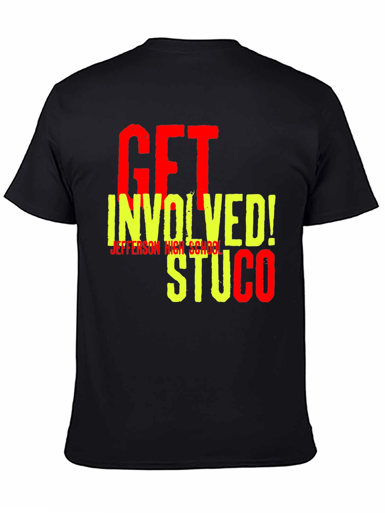 Black Get Involved STUCO T-Shirt - Jefferson High view 4