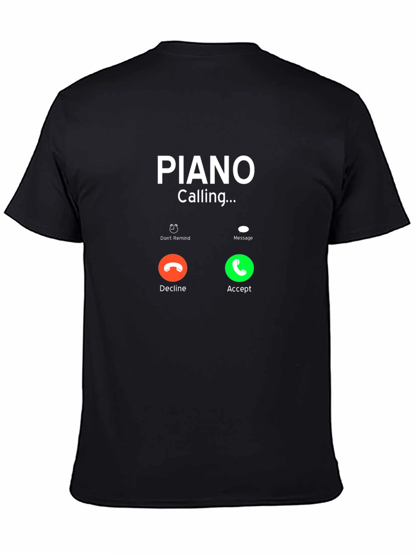 Black Piano Calling Black T-Shirt view 4
