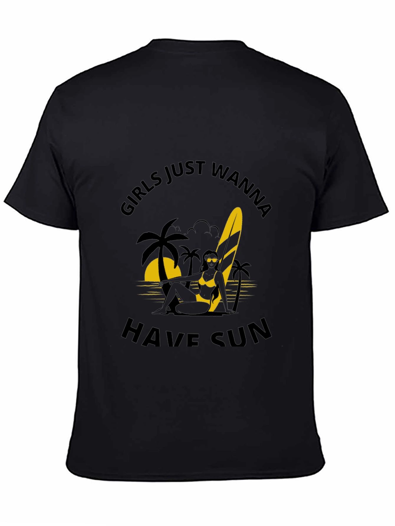 Black Girls Just Wanna Have Sun T-Shirt view 4