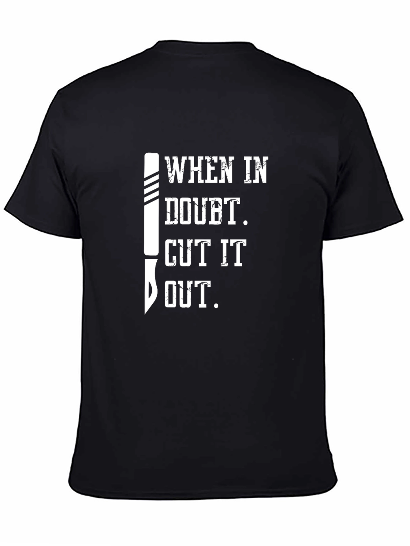 Black Cut It Out Graphic T-Shirt view 4
