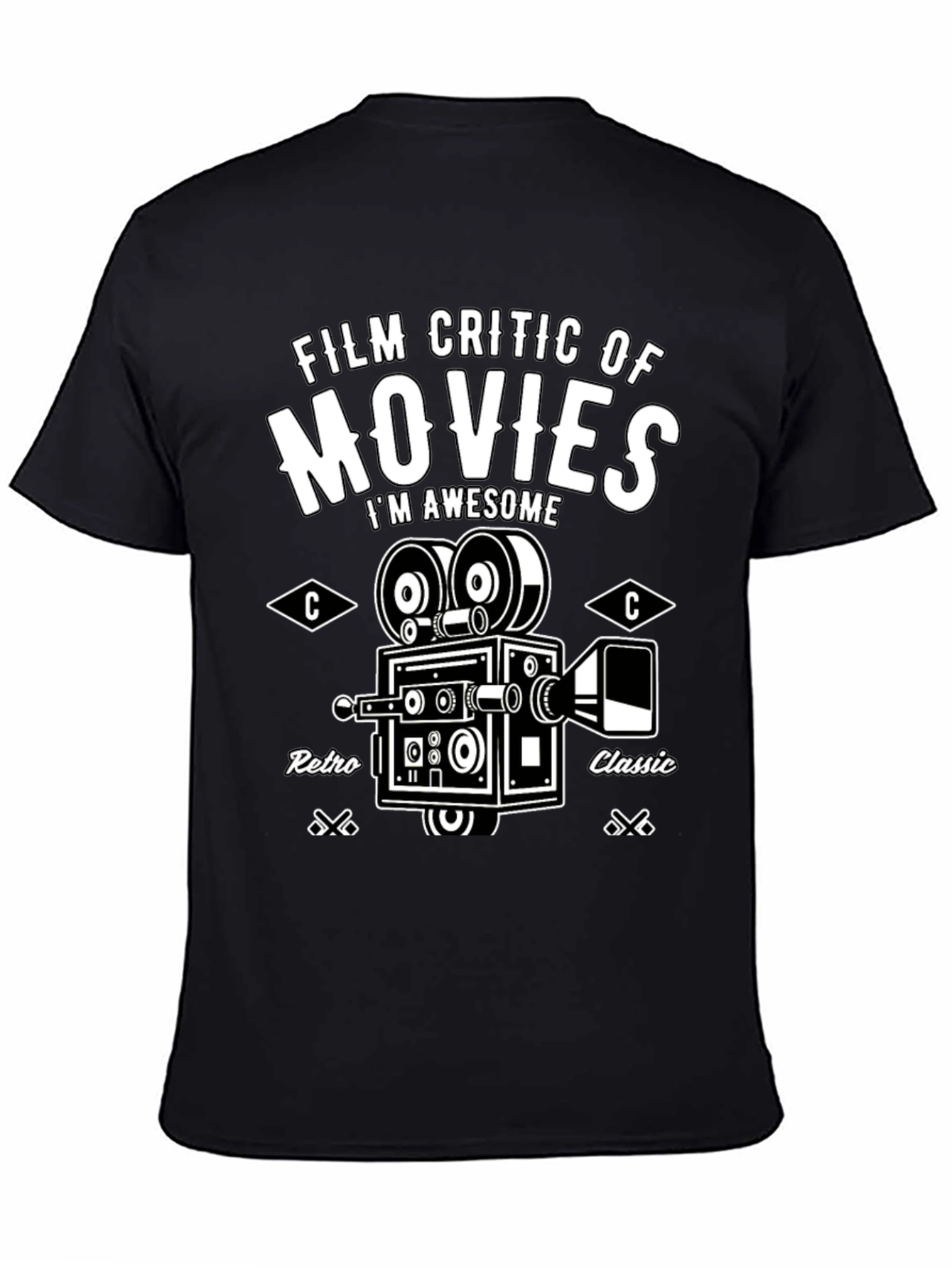 Film Critic Movie T-Shirt - Retro Classic Design - 4