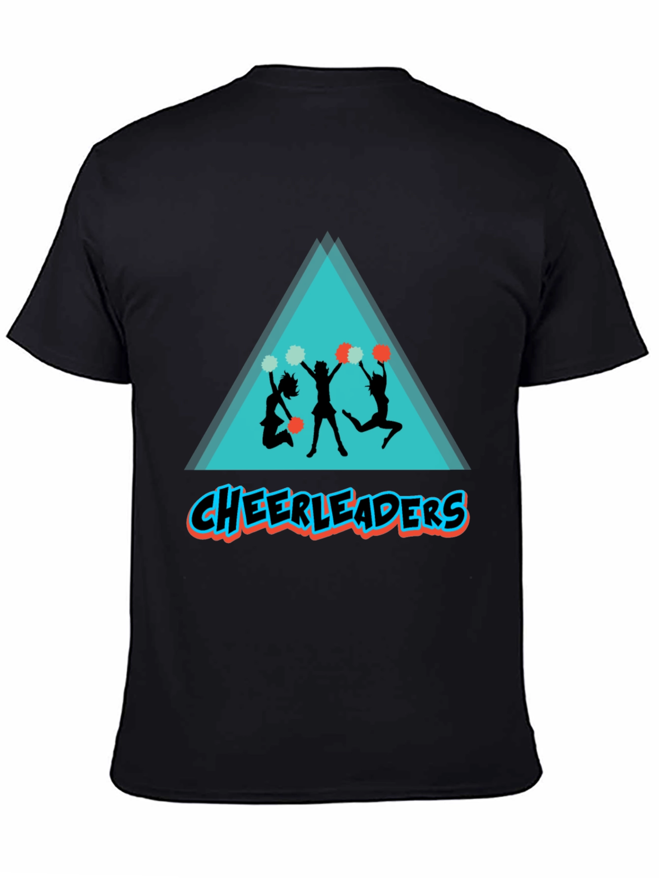 Black Cheerleaders Graphic Tee - Black T-Shirt view 4