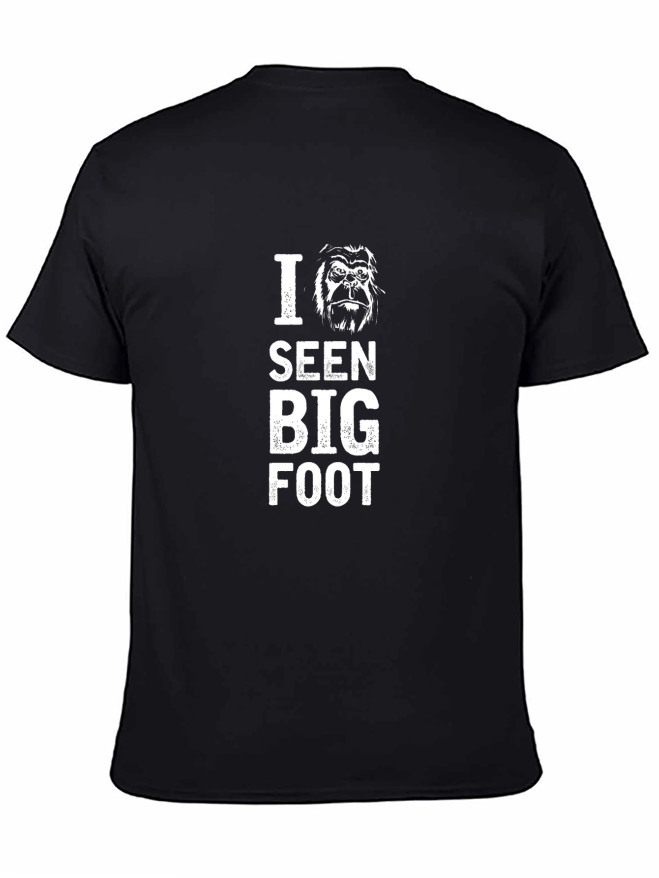 Black I Seen Bigfoot Black Graphic Tee view 4
