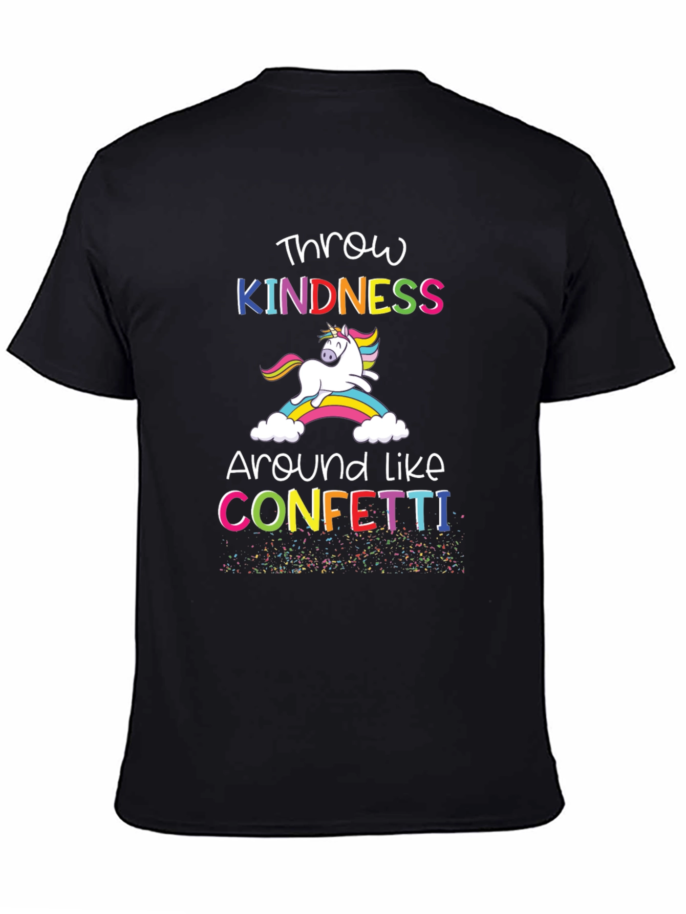 Black Kindness Unicorn T-Shirt - Spread Joy! view 4