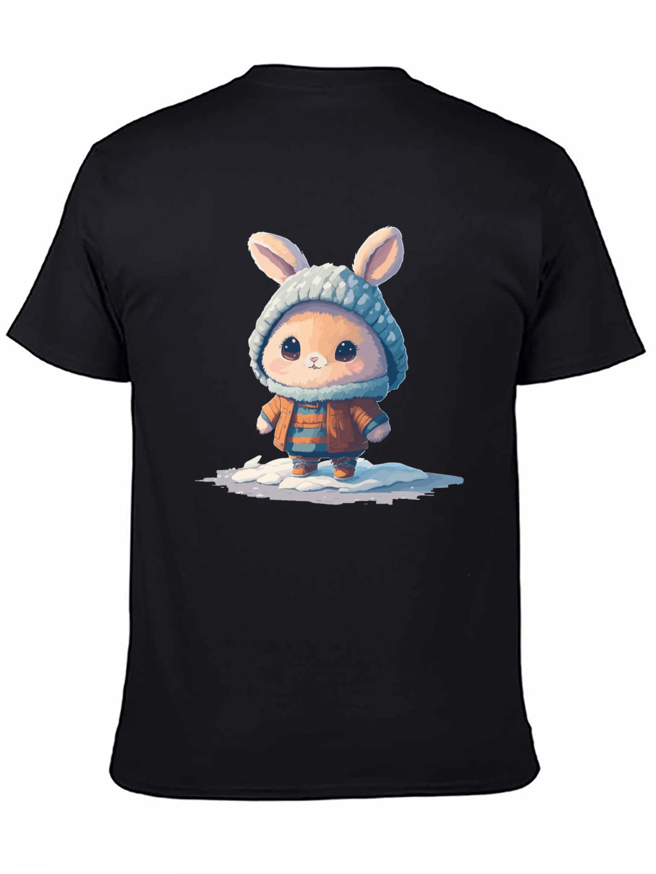 Cute Bunny Graphic Tee - Unisex Cotton T-Shirt - 4
