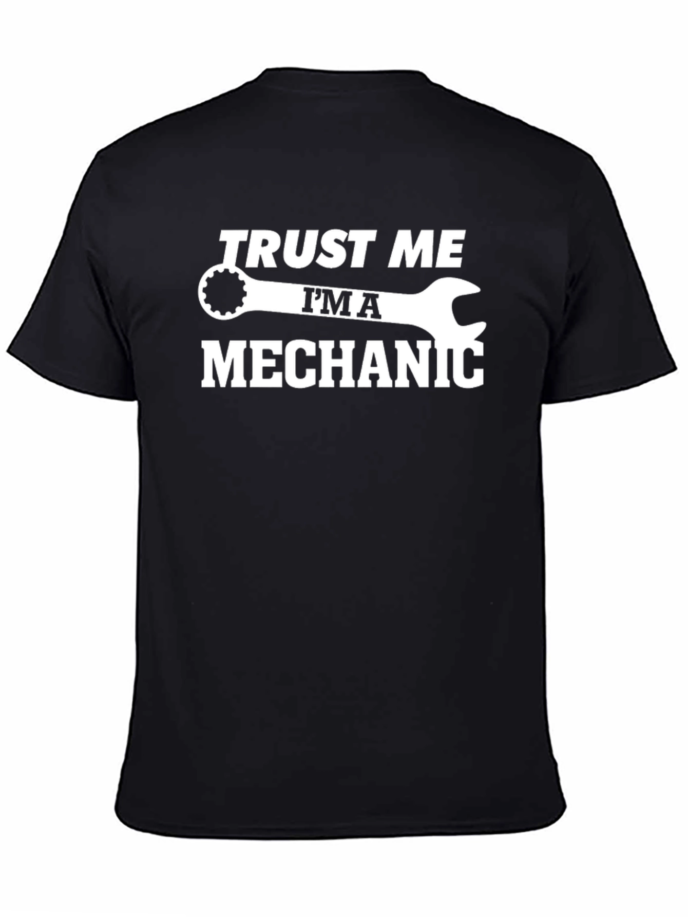 Black Trust Me I'm A Mechanic T-Shirt view 4
