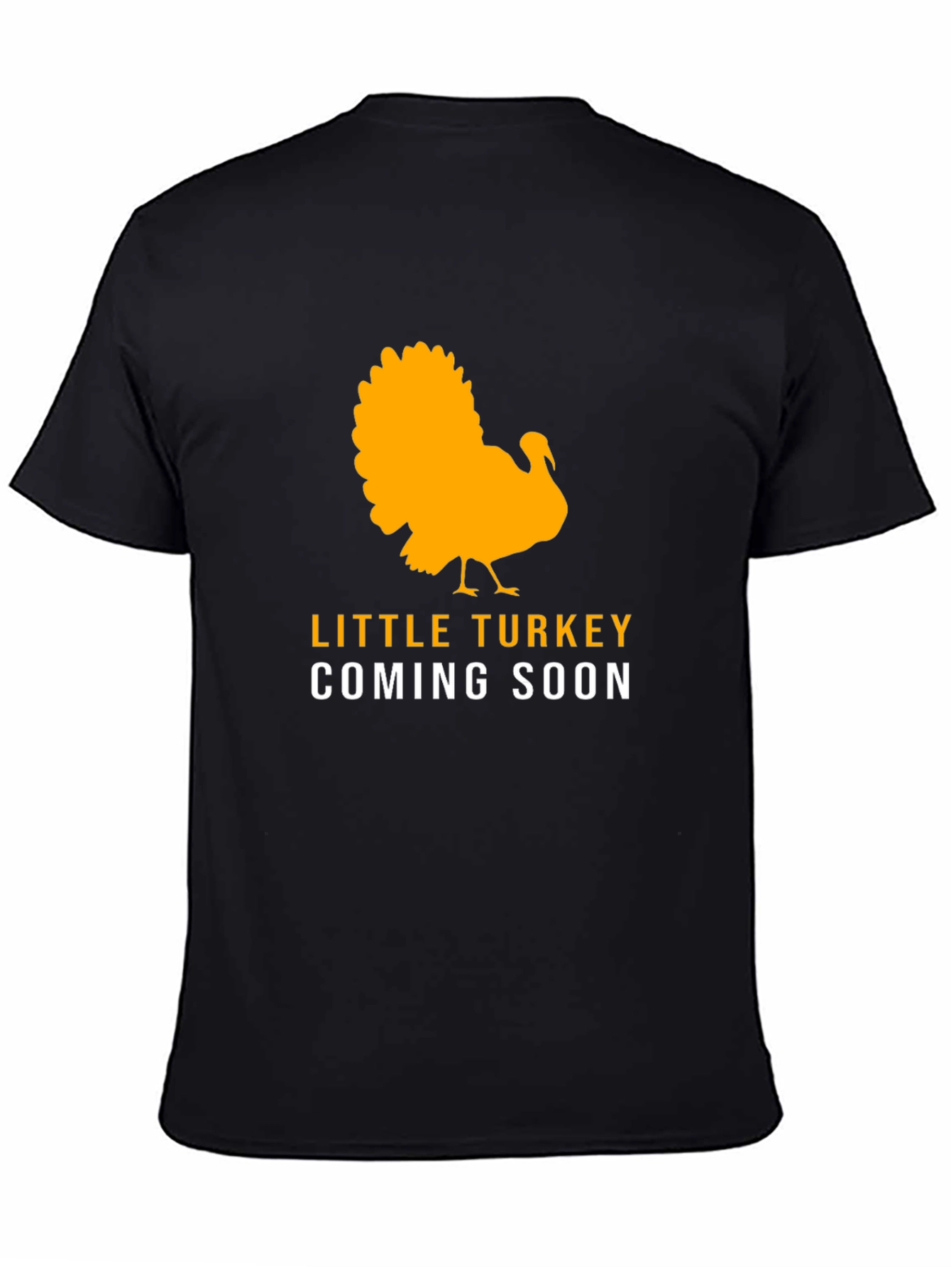 Black Little Turkey Coming Soon Black T-Shirt view 4