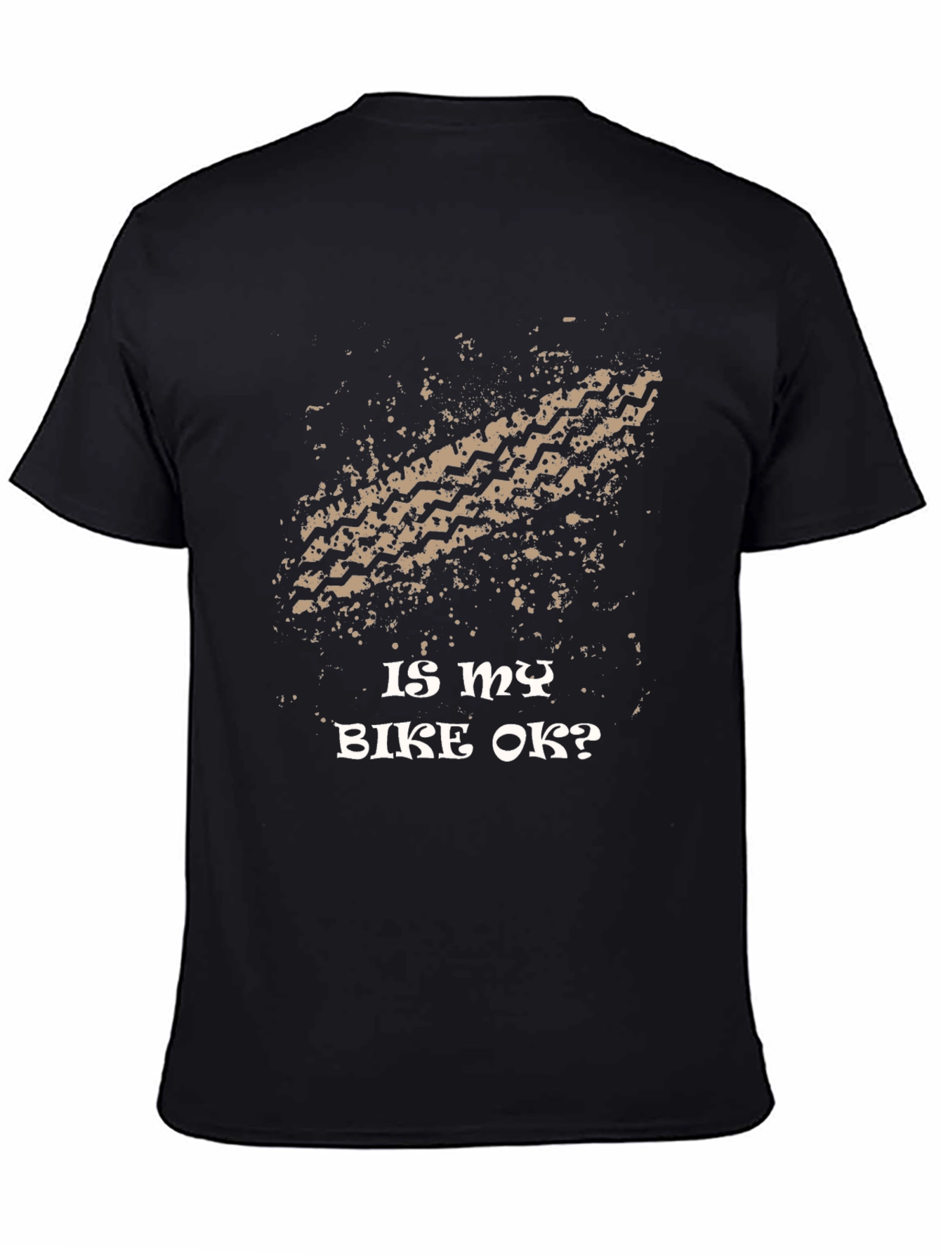Black Is My Bike OK? Graphic Print T-Shirt view 4
