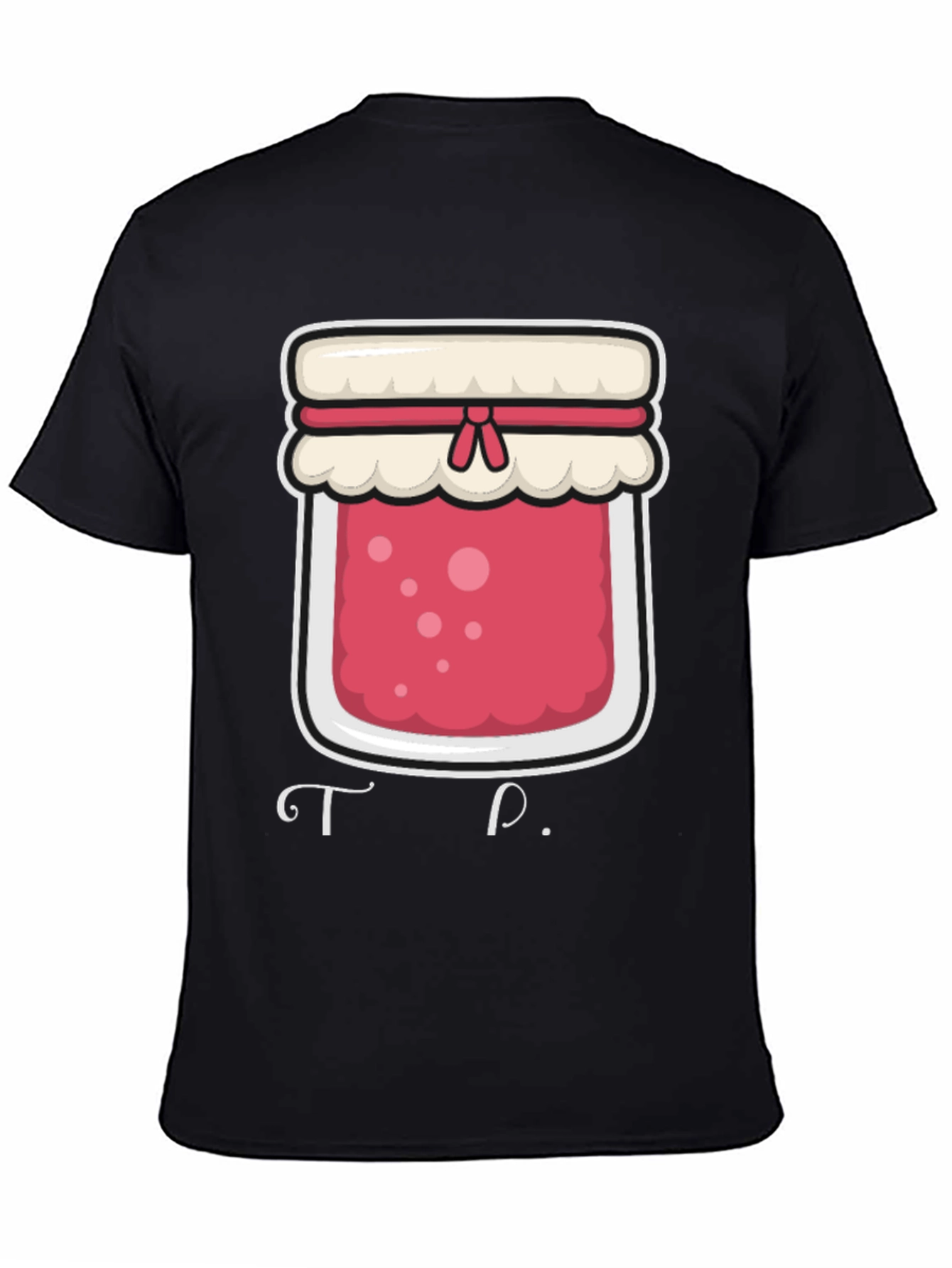 Black Jam Jar Graphic T-Shirt - Foodie Tee view 4