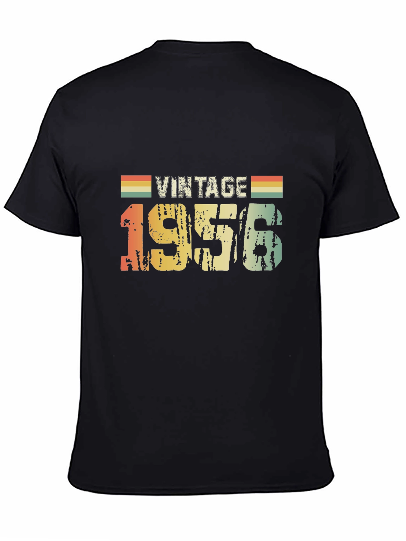 Black Vintage 1956 T-Shirt - Retro Birthday Gift Idea view 4