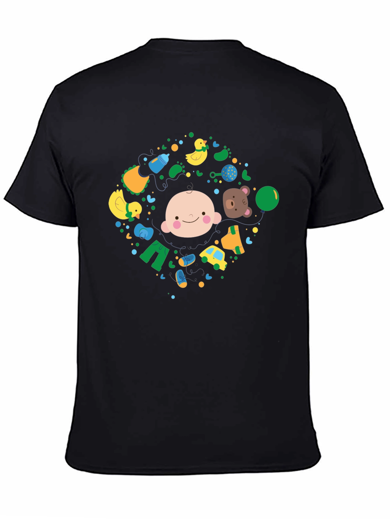 Baby Circle Graphic Tee - Black - 4