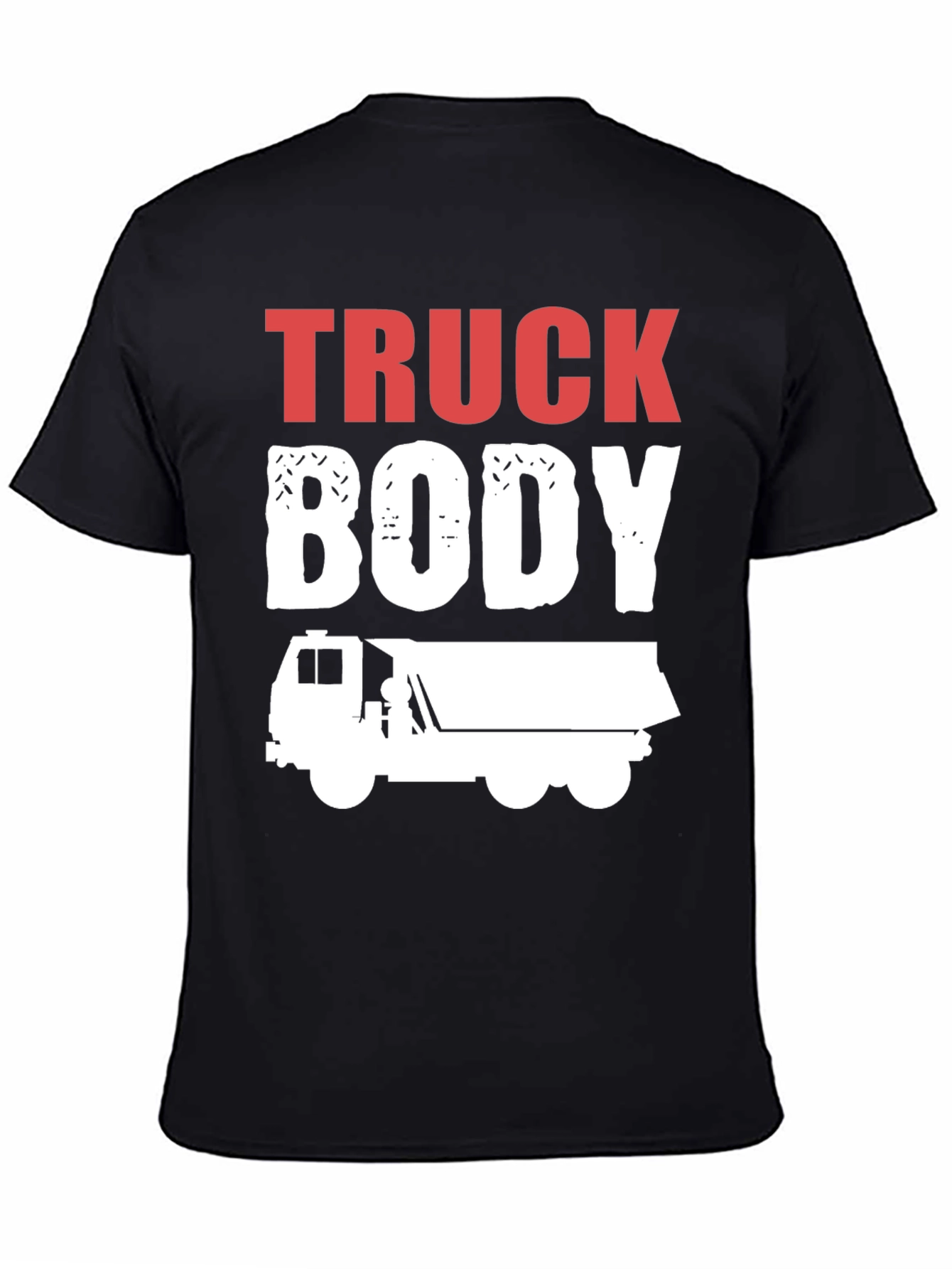 Black Truck Body T-Shirt - Men's Funny Graphic Tee view 4
