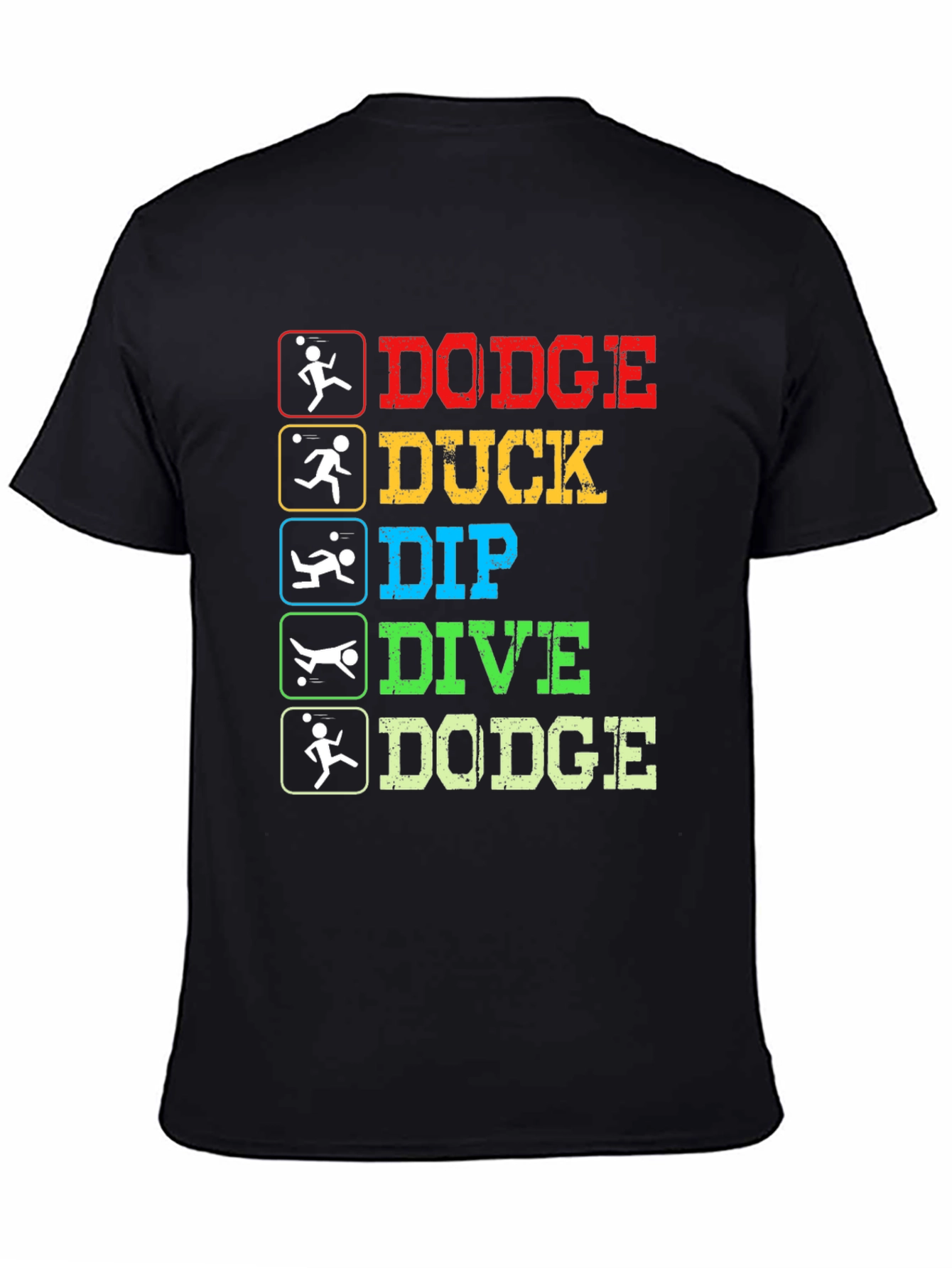 Black Dodge Duck Dip Dive Dodge T-Shirt view 4