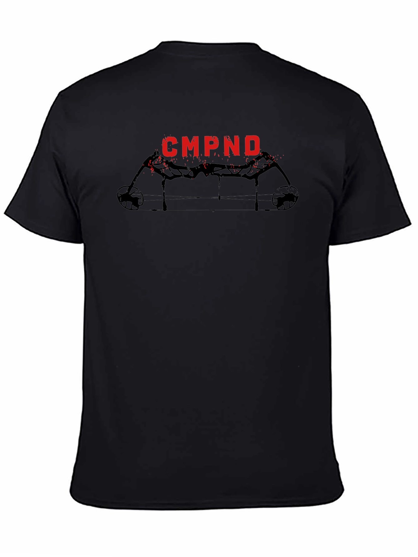 Black CMPND Archery Graphic T-Shirt - Black view 4