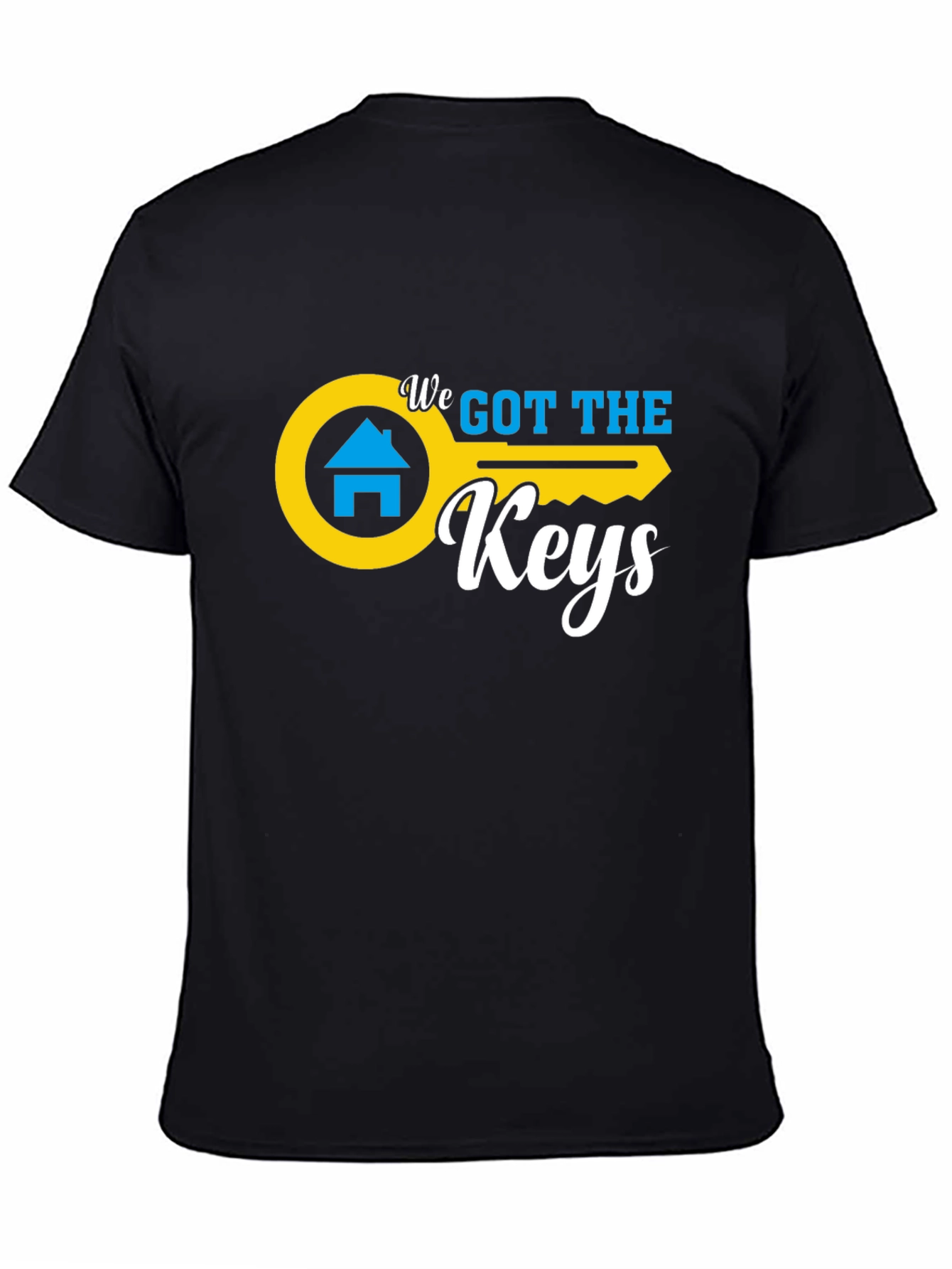 Black We Got The Keys Black Graphic Tee view 4