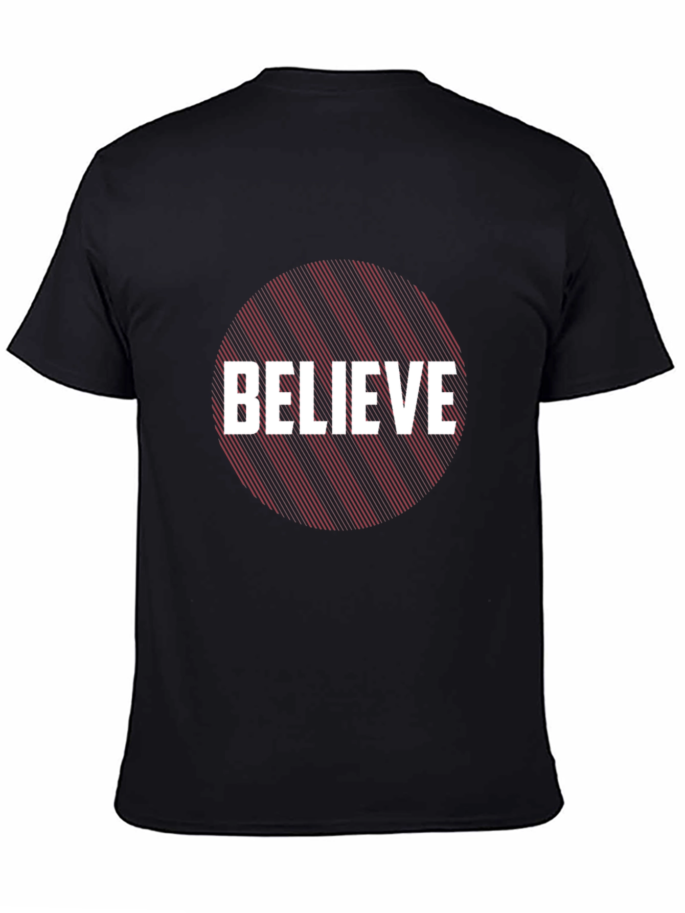 Black Believe Graphic Tee - Black Cotton Blend view 4